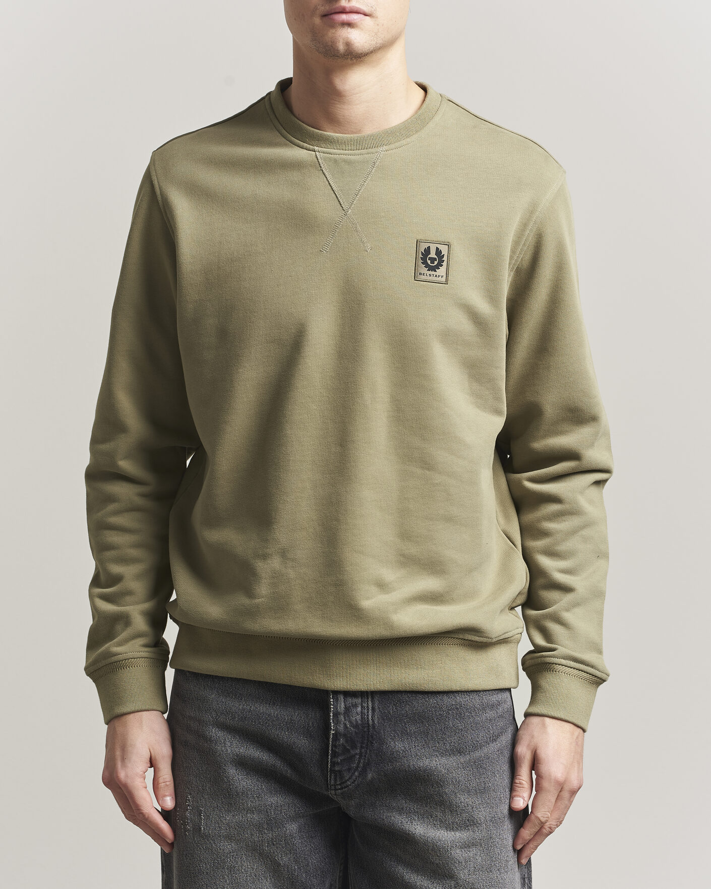 Herre | Gensere | Belstaff | Signature Crew Neck Sweatshirt Fatigue Green