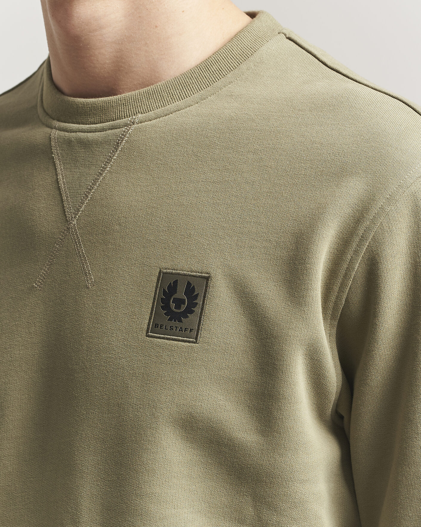 Herre | Gensere | Belstaff | Signature Crew Neck Sweatshirt Fatigue Green