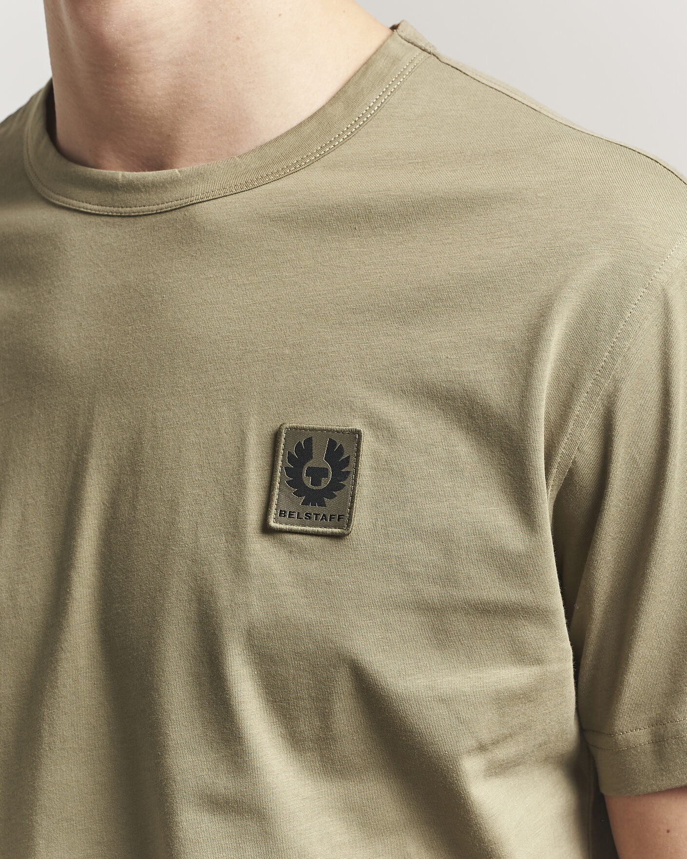 Herre | T-Shirts | Belstaff | Signature Crew Neck T-Shirt Fatigue Green