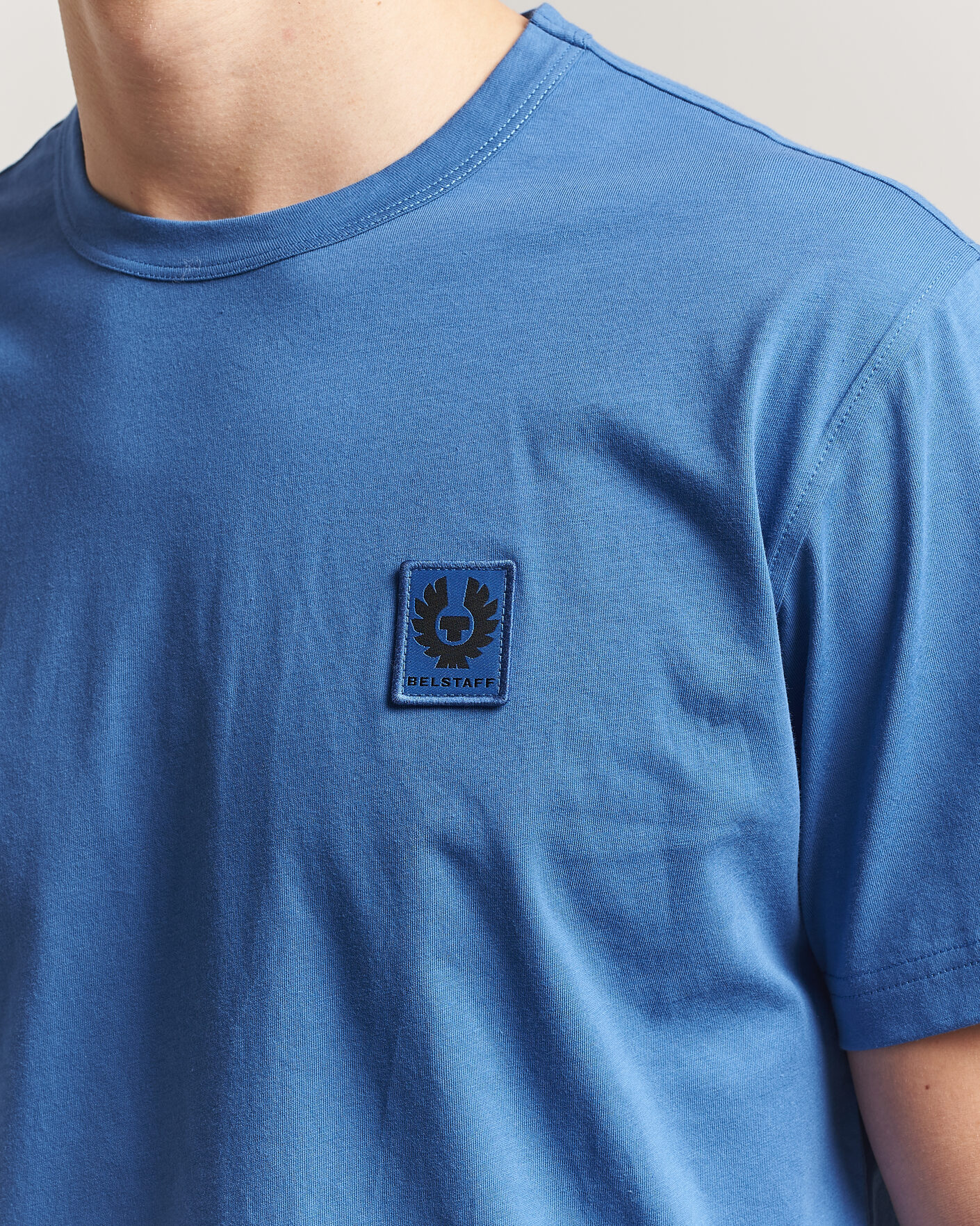 Herre | T-Shirts | Belstaff | Signature Crew Neck T-Shirt Marine Blue