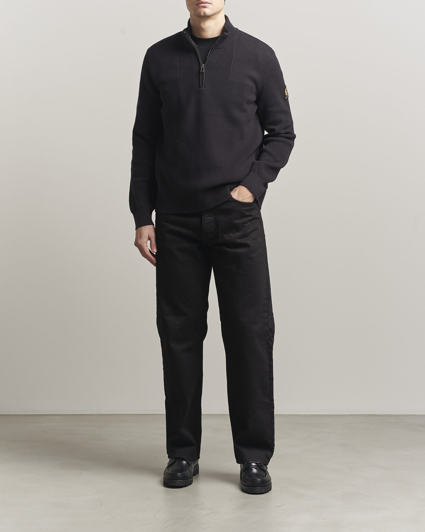Herre | Gensere | Belstaff | Commander Half Zip Black