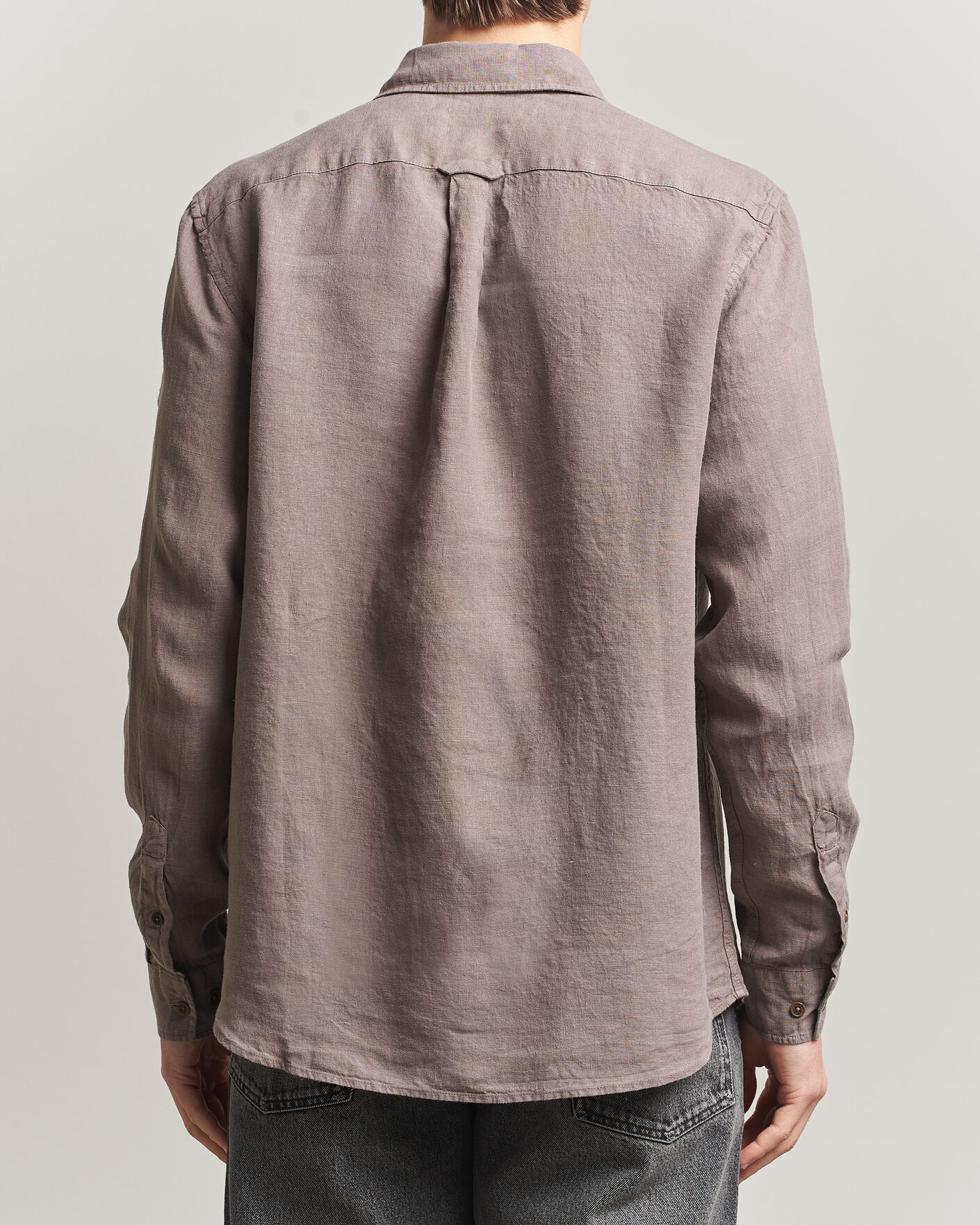 Herre | Skjorter | Belstaff | Scale Linen Shirt Asphalt 