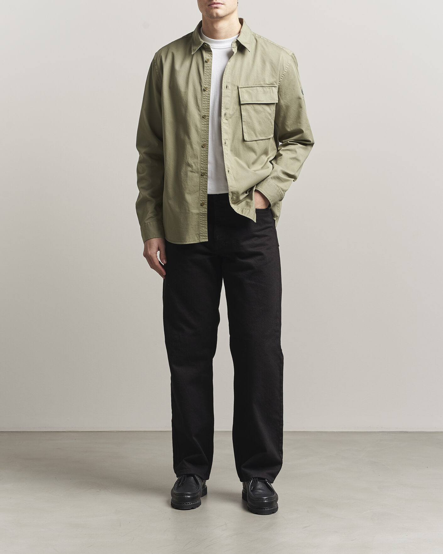 Herre | Skjorter | Belstaff | Scale Pocket Shirt Fatigue Green
