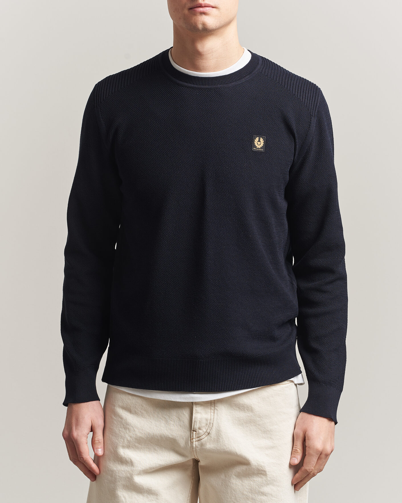 Herre | Gensere | Belstaff | Coast Knitted Crew Neck Dark Ink