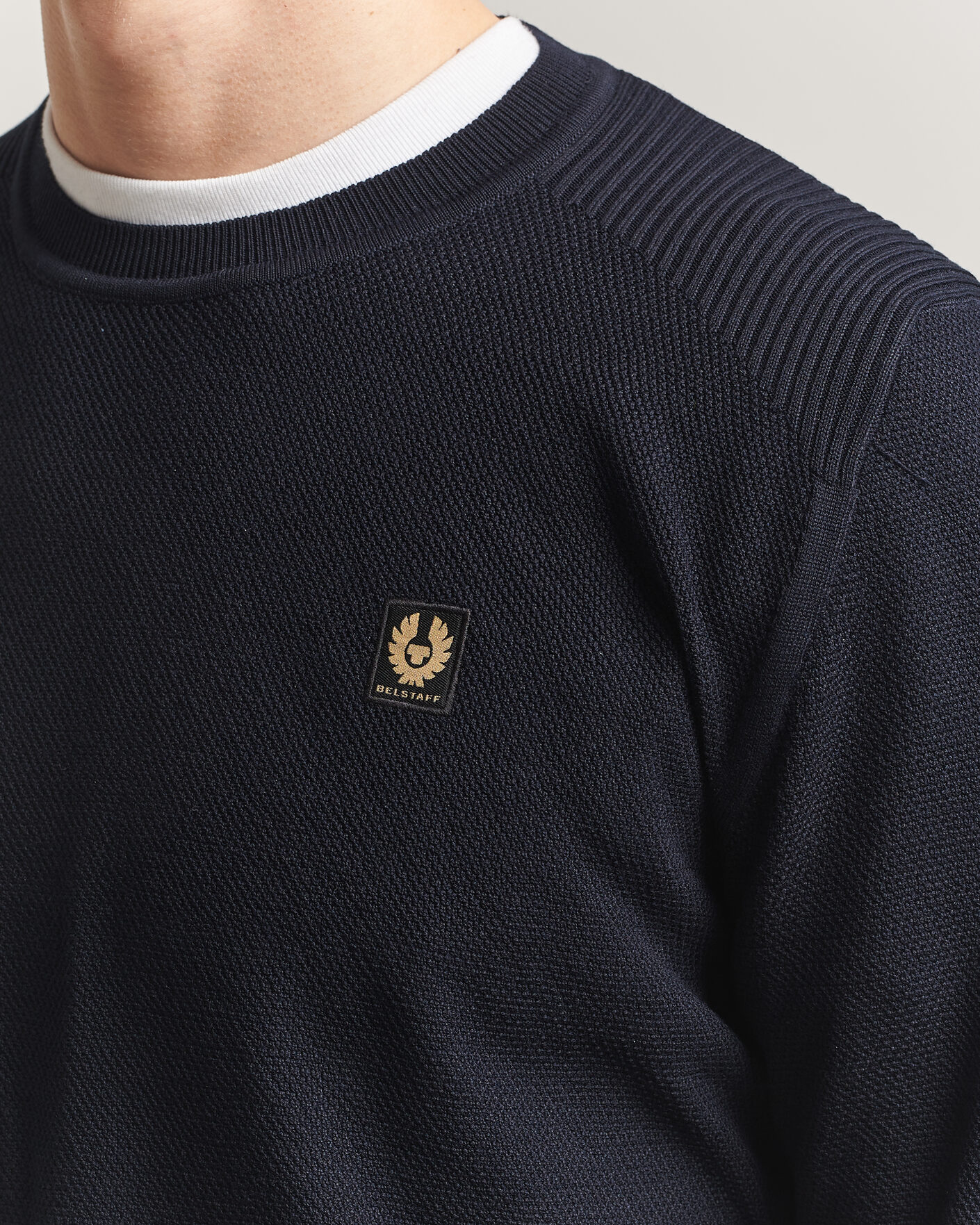 Herre | Gensere | Belstaff | Coast Knitted Crew Neck Dark Ink