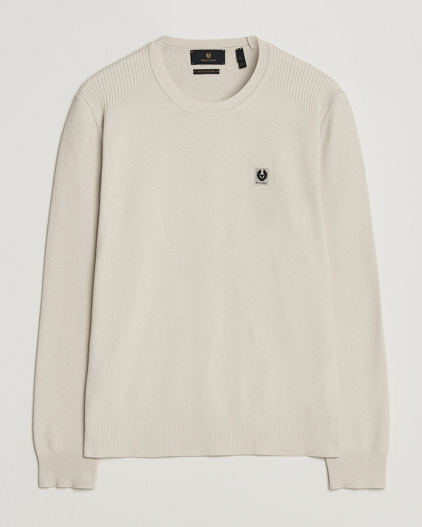 Herre | Gensere | Belstaff | Coast Knitted Crew Neck Silver Birch