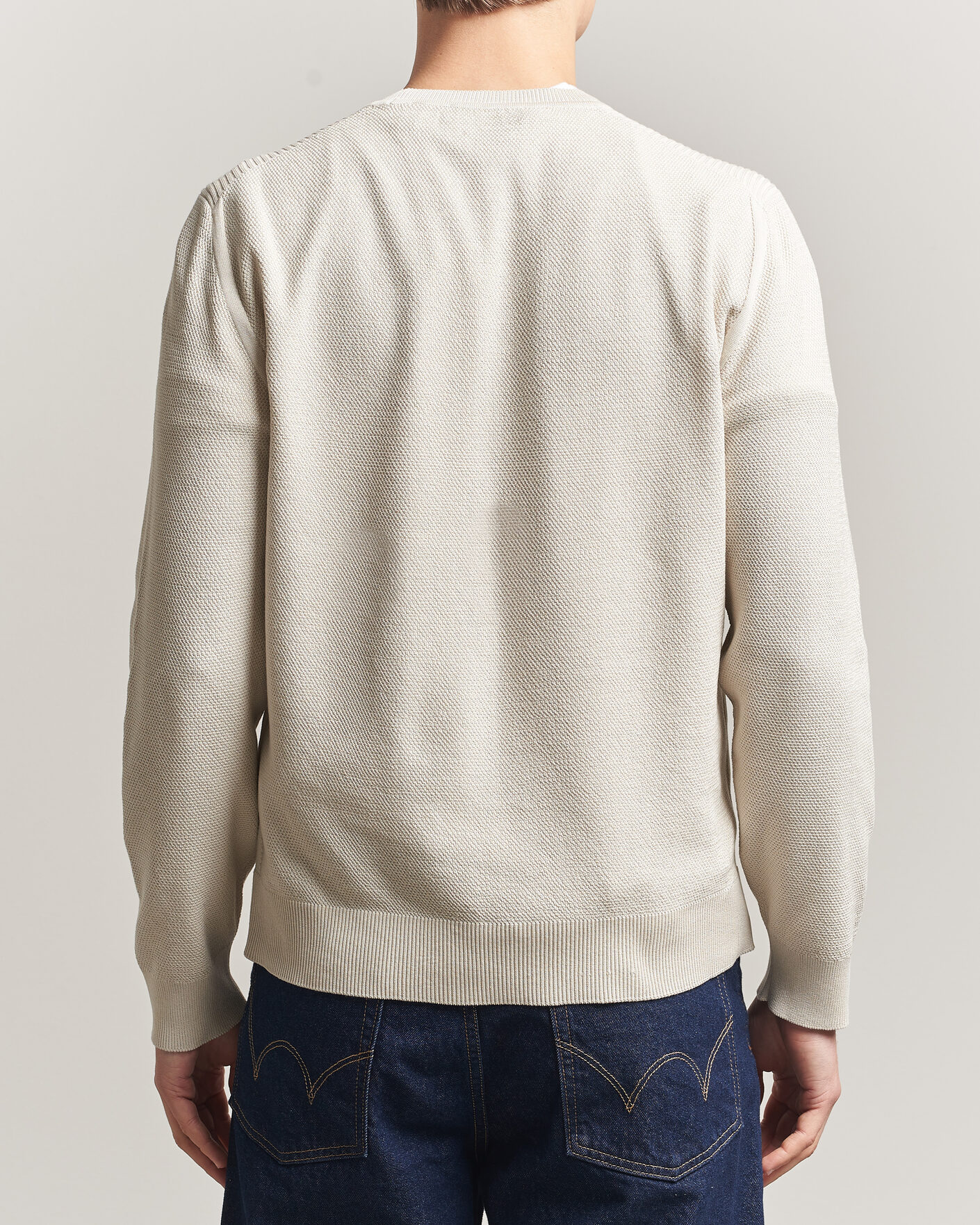 Herre | Gensere | Belstaff | Coast Knitted Crew Neck Silver Birch