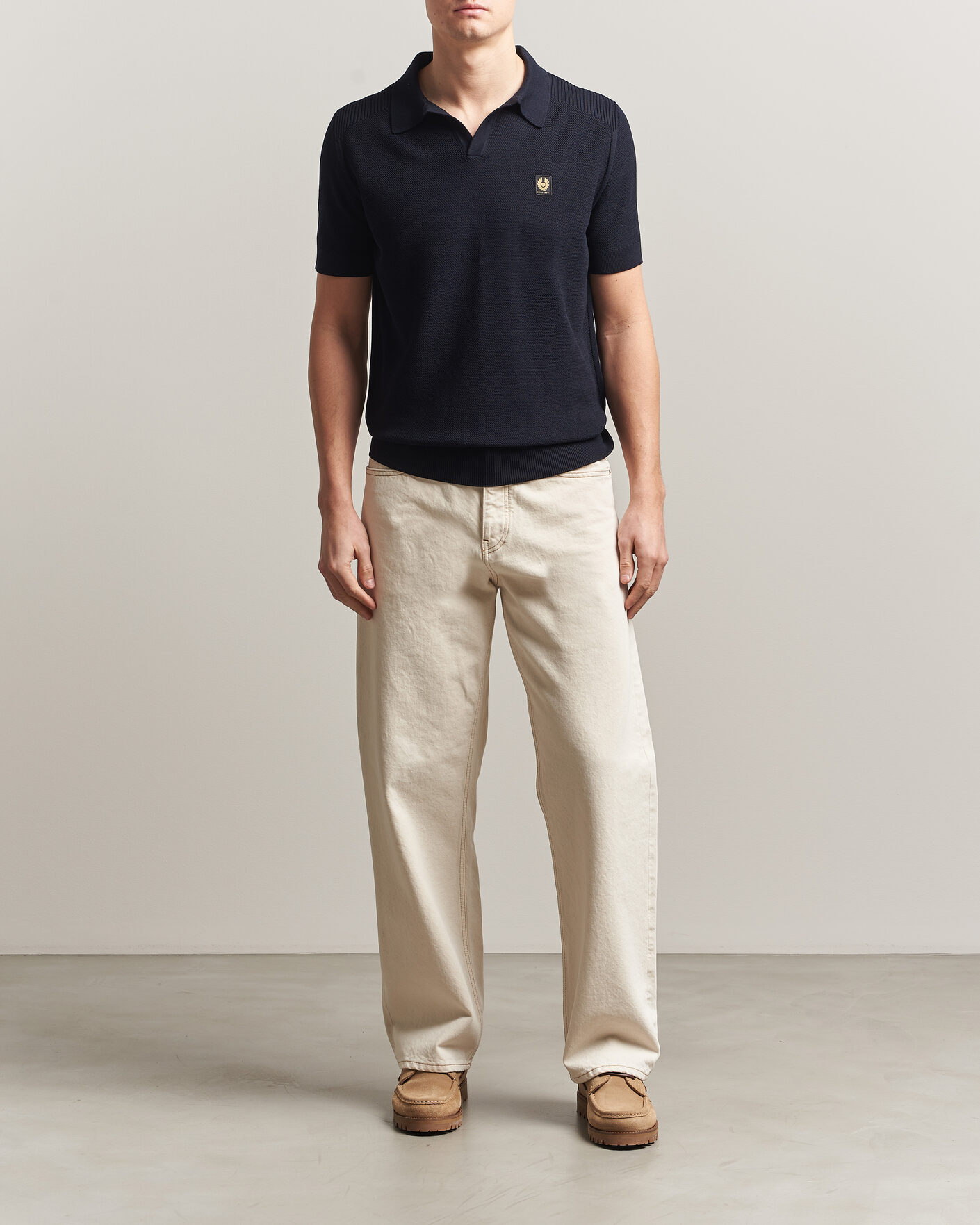 Herre | Pikéer | Belstaff | Coast Knitted Polo Dark Ink