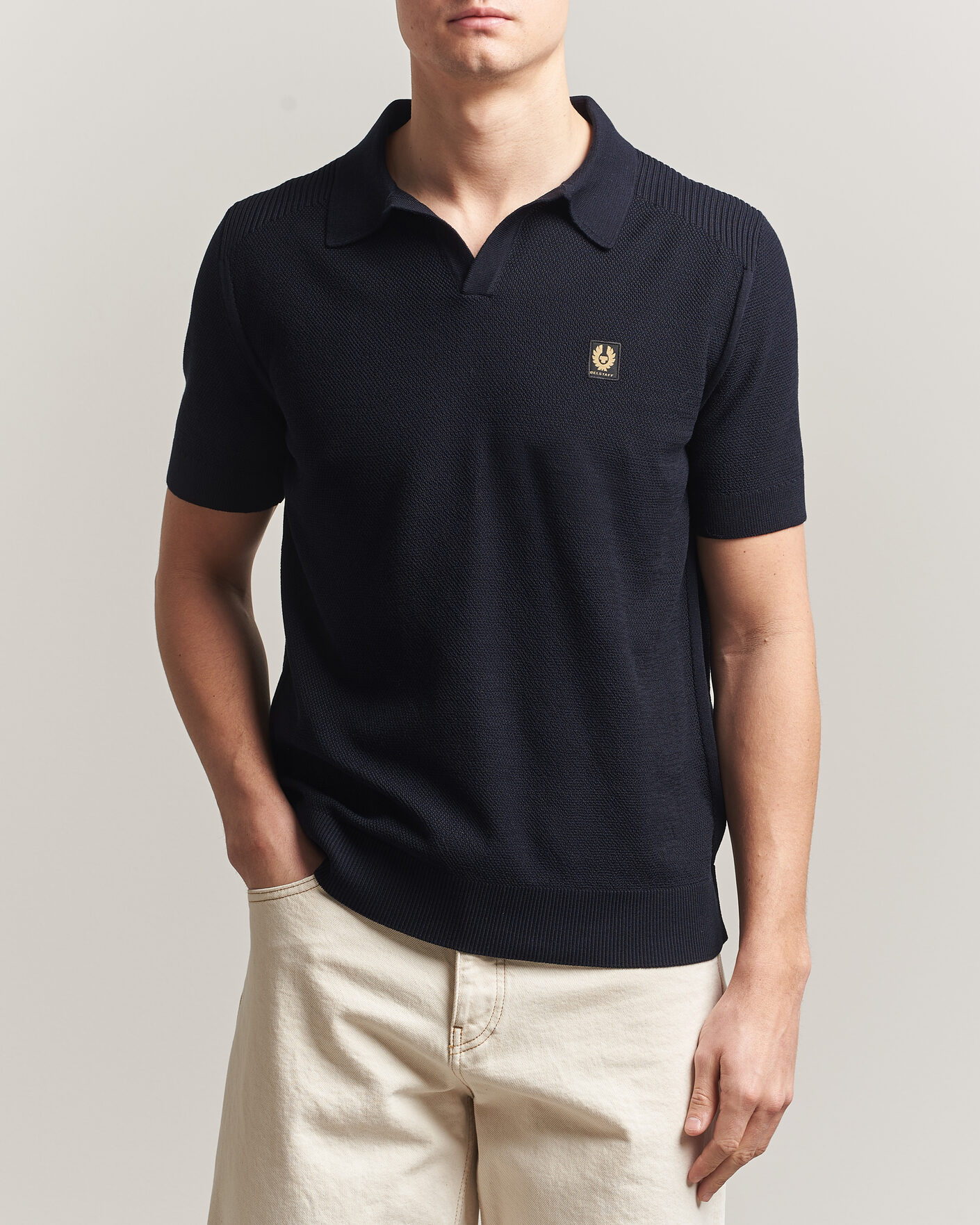 Herre | Pikéer | Belstaff | Coast Knitted Polo Dark Ink