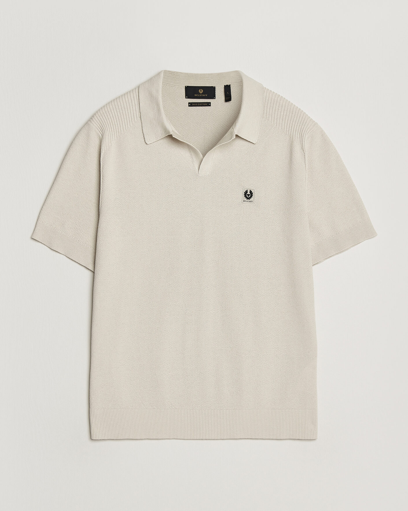 Herre | Pikéer | Belstaff | Coast Knitted Polo Silver Birch
