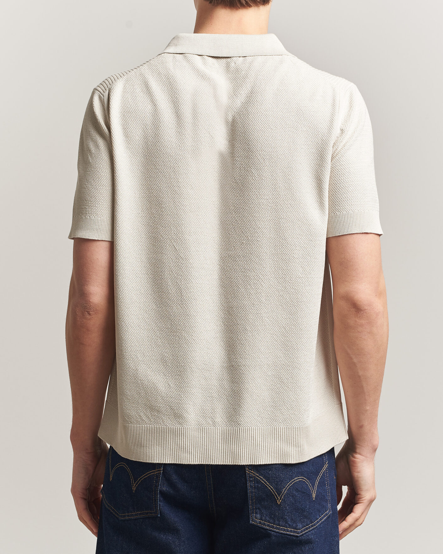 Herre | Pikéer | Belstaff | Coast Knitted Polo Silver Birch