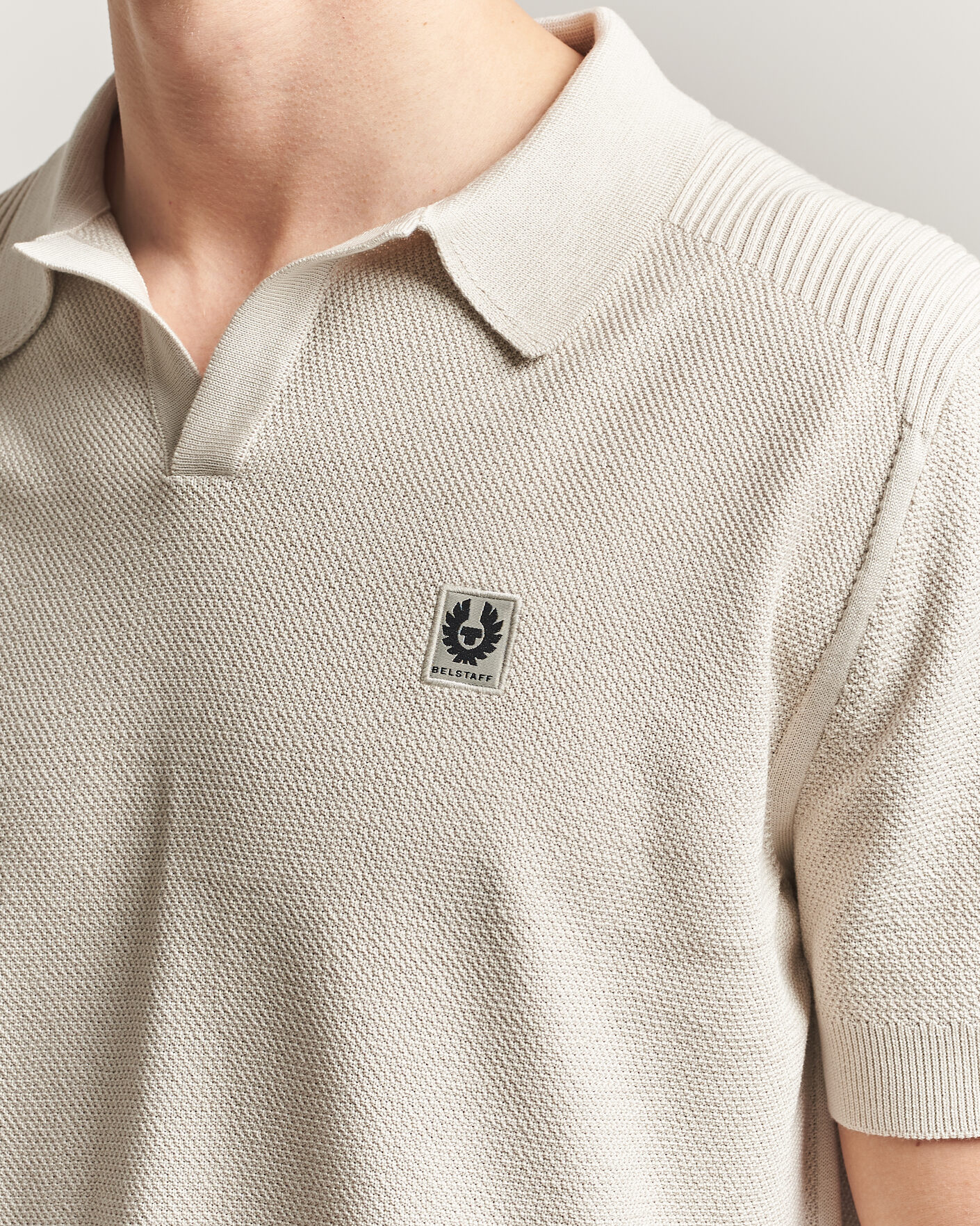 Herre | Pikéer | Belstaff | Coast Knitted Polo Silver Birch