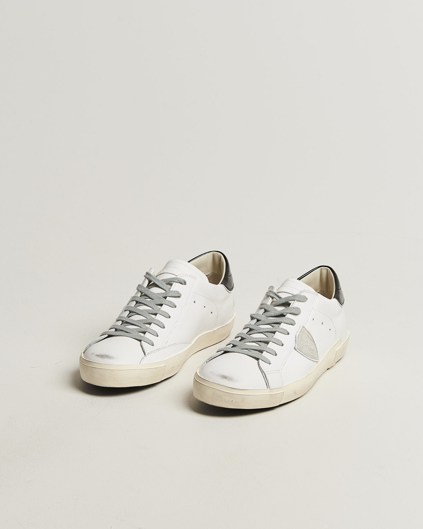 Herre | Sneakers | Philippe Model | PRSX Low Top Canvas Mix Sneaker White/Black