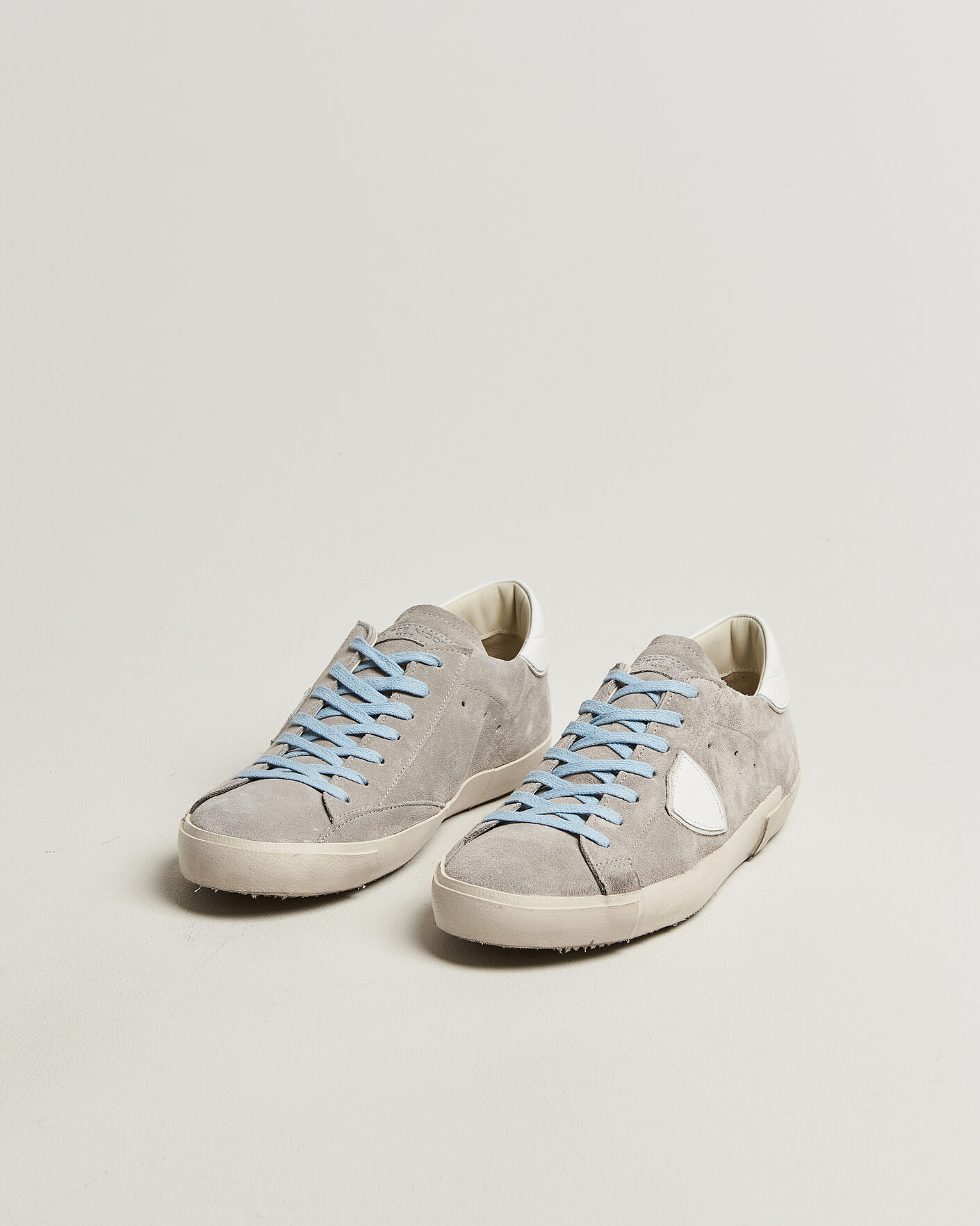 Herre | Sneakers | Philippe Model | PRSX Low Top Canvas Mix Sneaker Grey/White