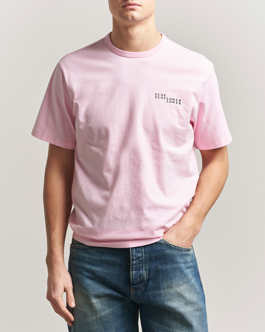Herre | T-Shirts | Sunflower | Logo T-Shirt Pink