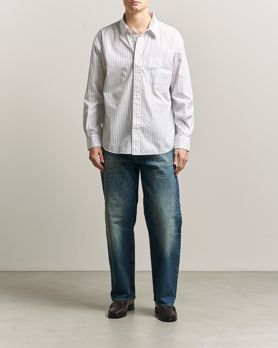 Herre | Skjorter | Sunflower | New Base Shirt Blue Stripe