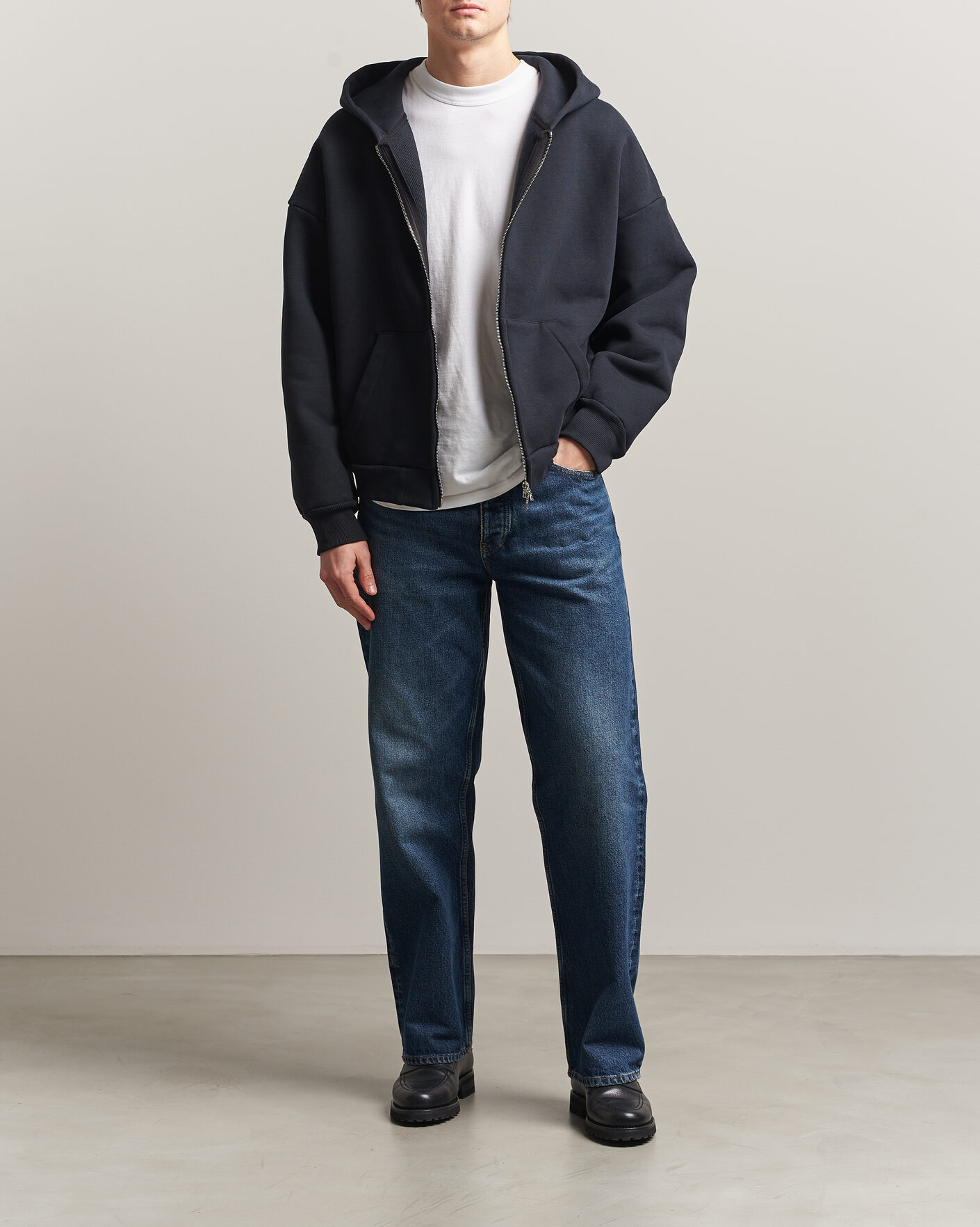 Herre | Gensere | Sunflower | Hooded Sweat Jacket Black