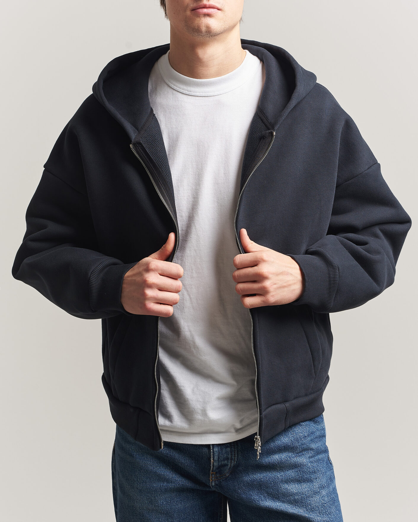 Herre | Gensere | Sunflower | Hooded Sweat Jacket Black