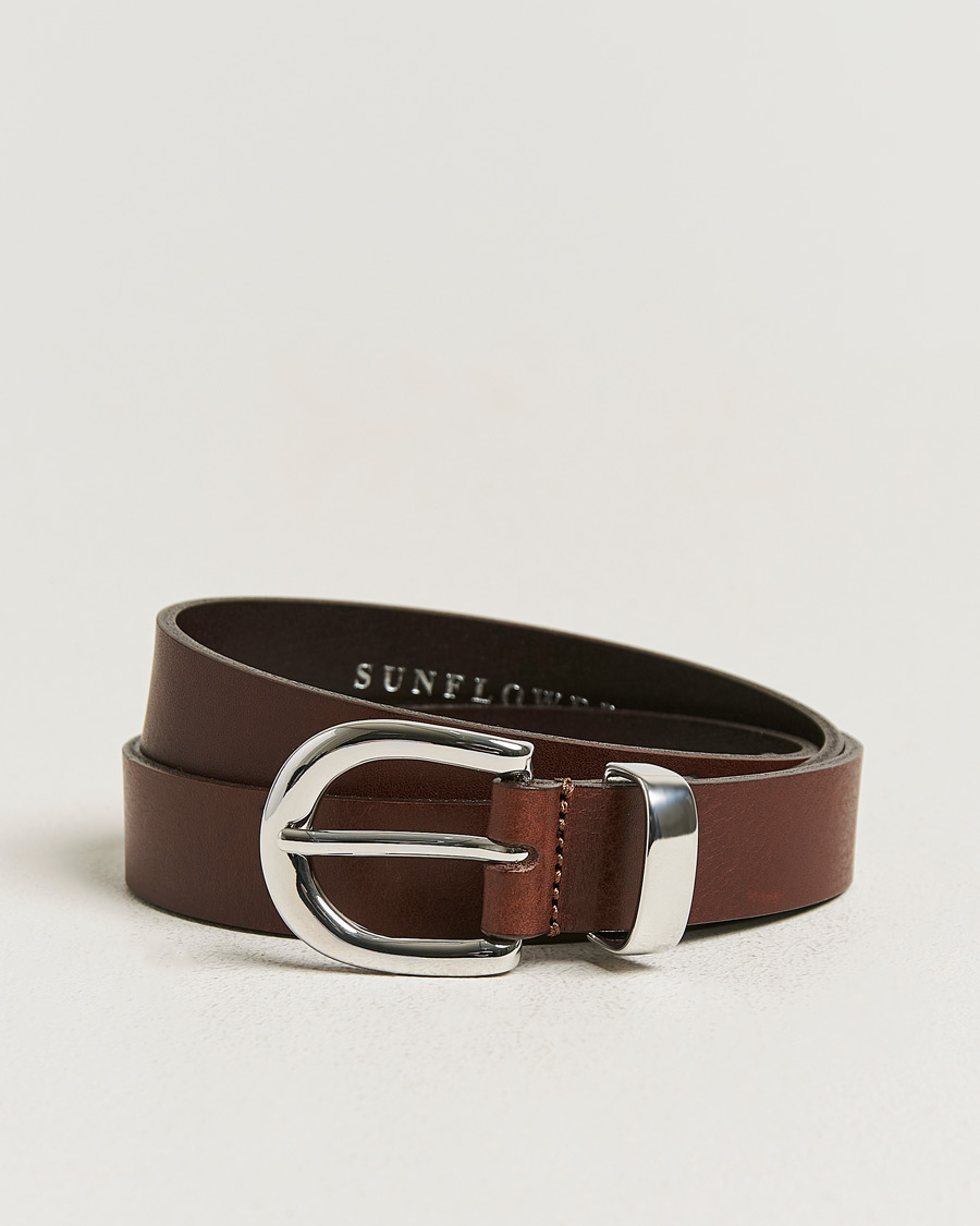 Herre | Belter | Sunflower | Simple Belt Brown