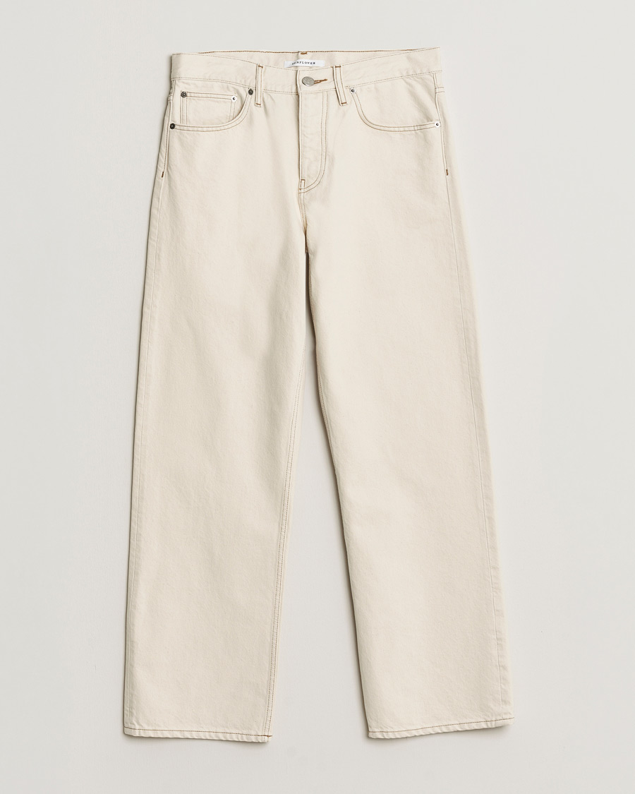 Herre | Bukser | Sunflower | Loose Jeans Ecru Contrast