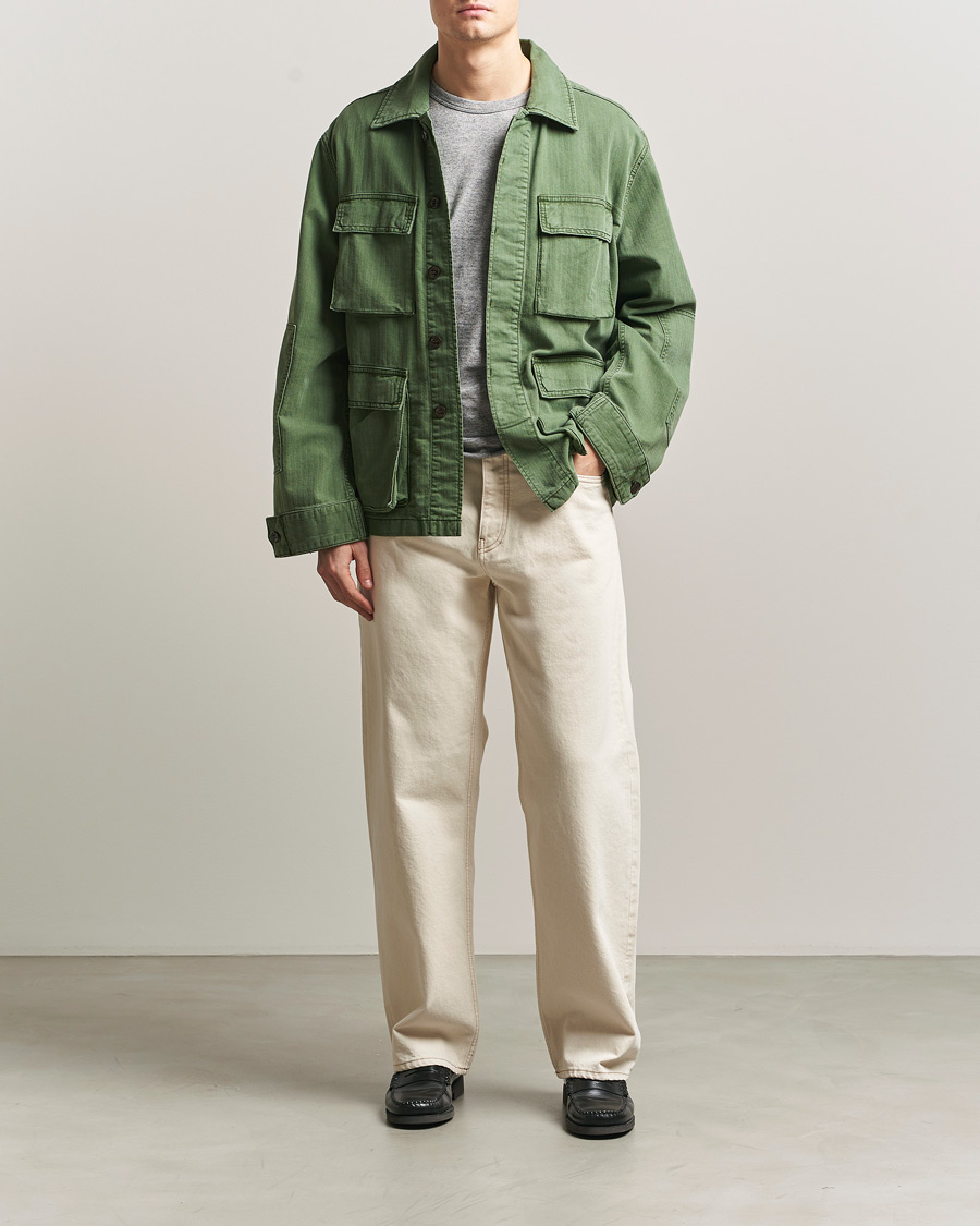 Herre | Bukser | Sunflower | Loose Jeans Ecru Contrast