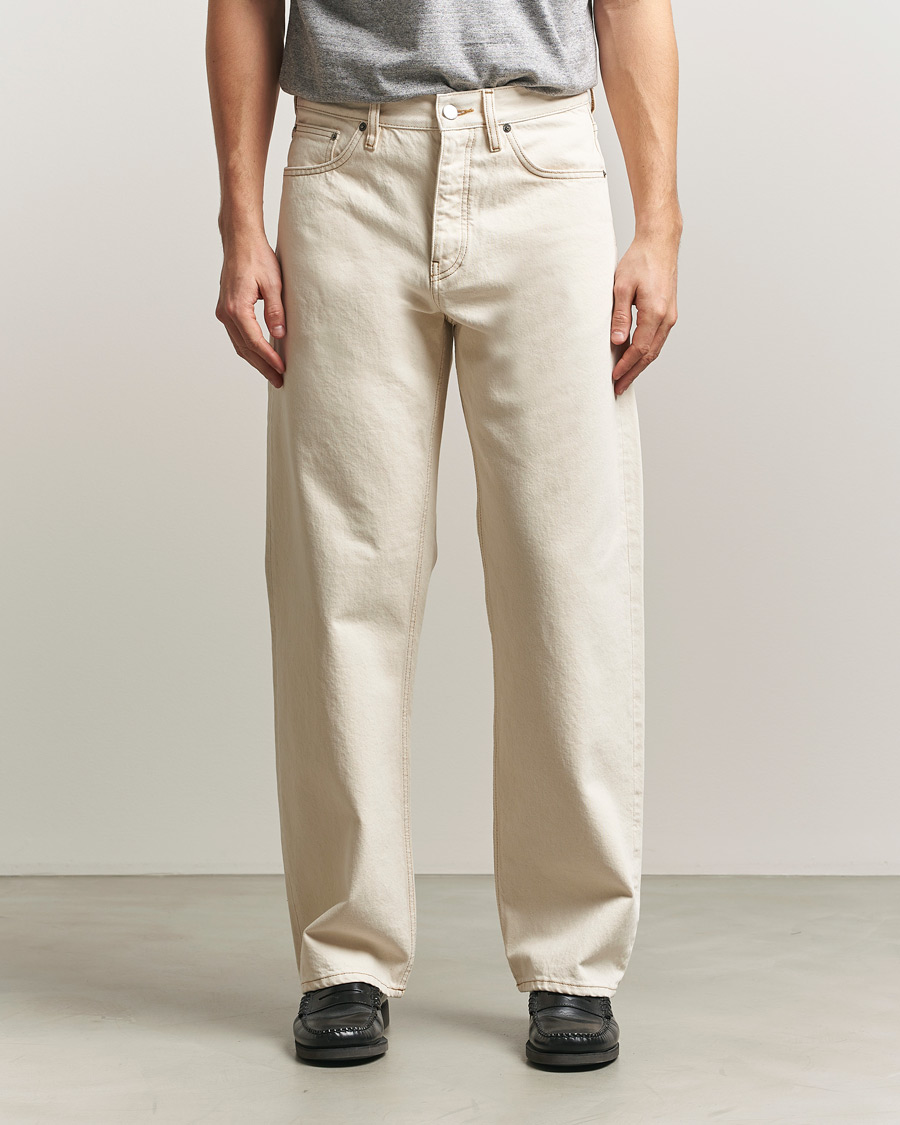 Herre | Bukser | Sunflower | Loose Jeans Ecru Contrast