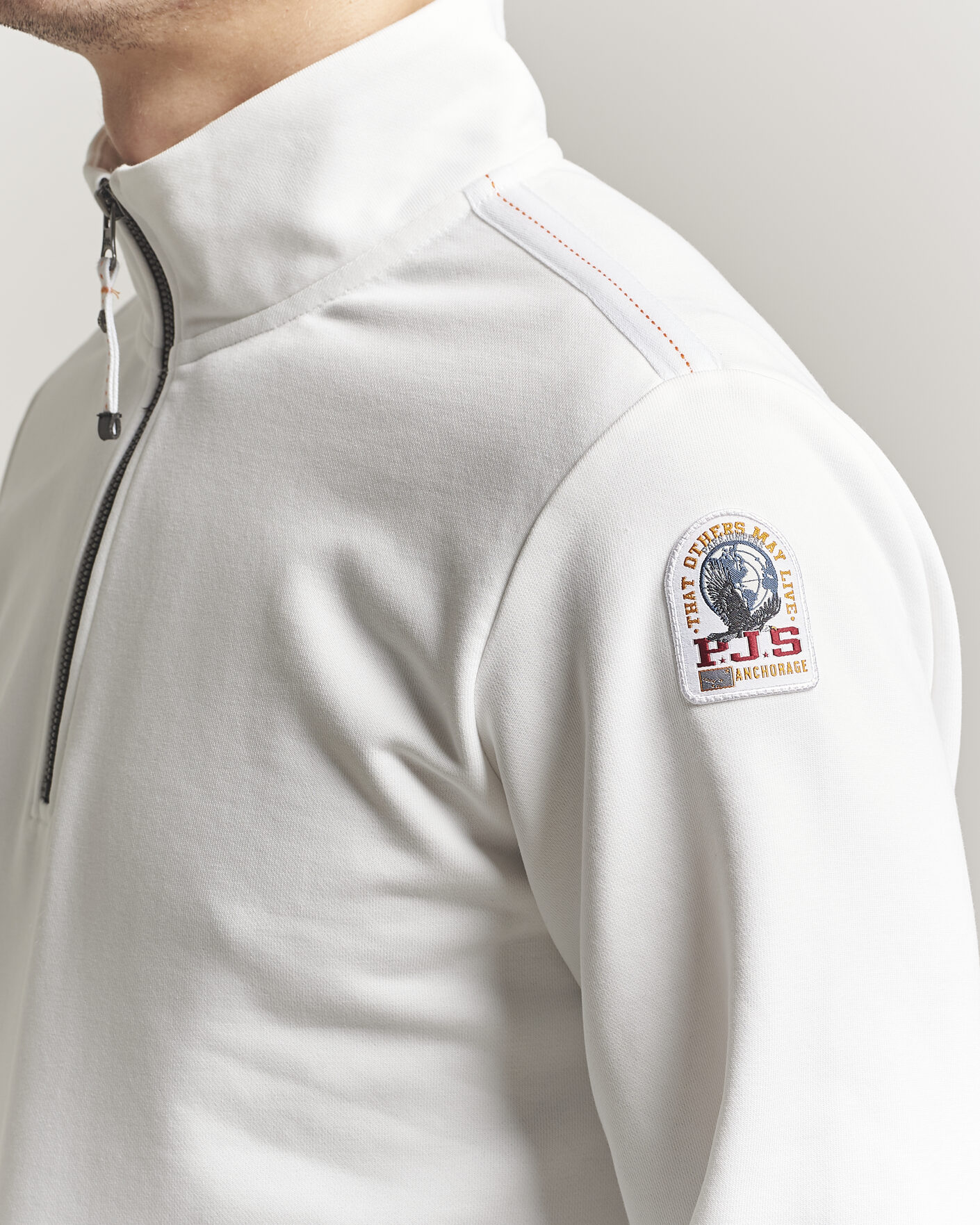 Herre | Gensere | Parajumpers | Broad Peak Super Easy Half Zip White