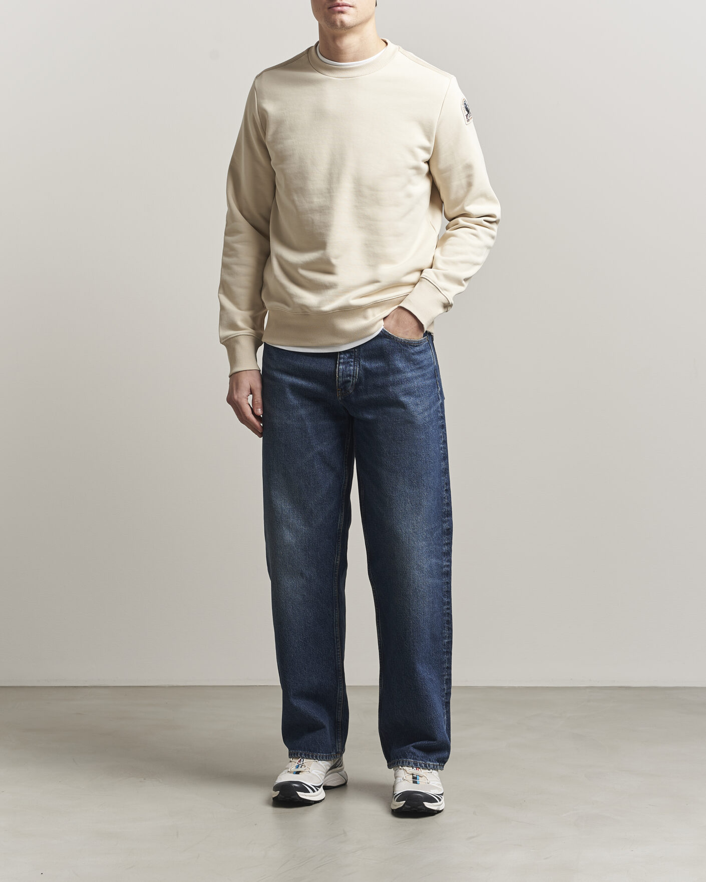 Herre | Gensere | Parajumpers | K2 Super Easy Crew Neck Sweatshirt Bone