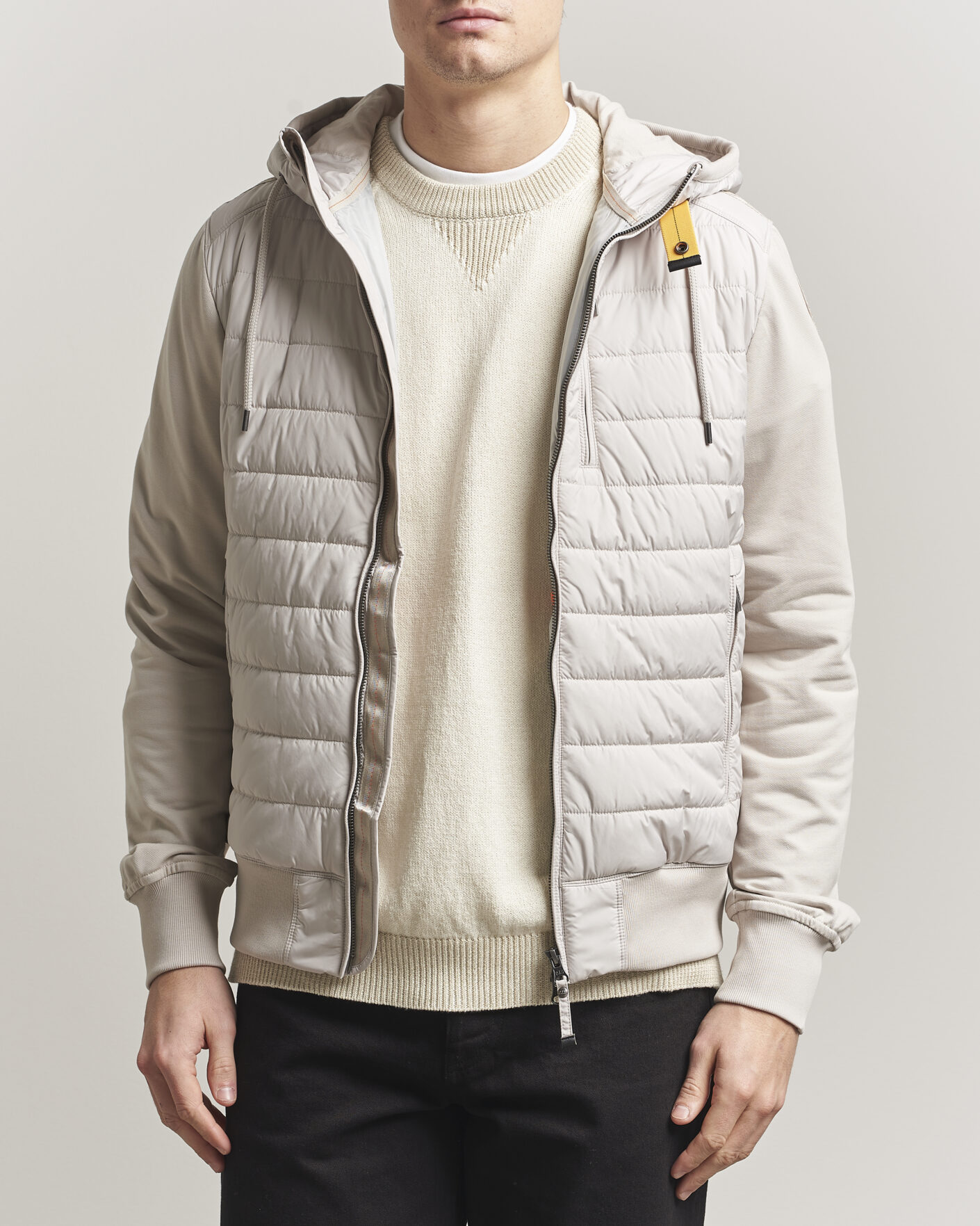 Herre | Jakker | Parajumpers | Ivor Hybrid Hooded Jacket Pelican
