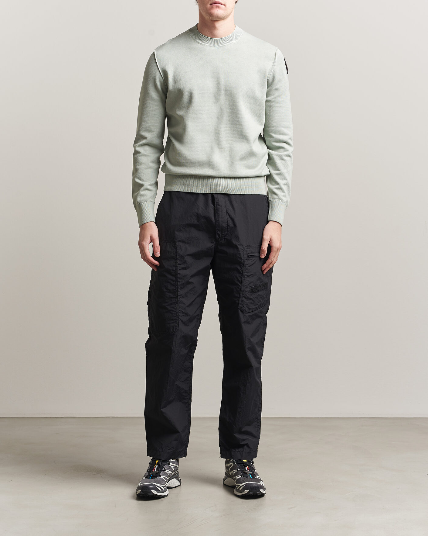 Herre | Gensere | Parajumpers | Basic Braw Knitted Sweater Fresh Grey