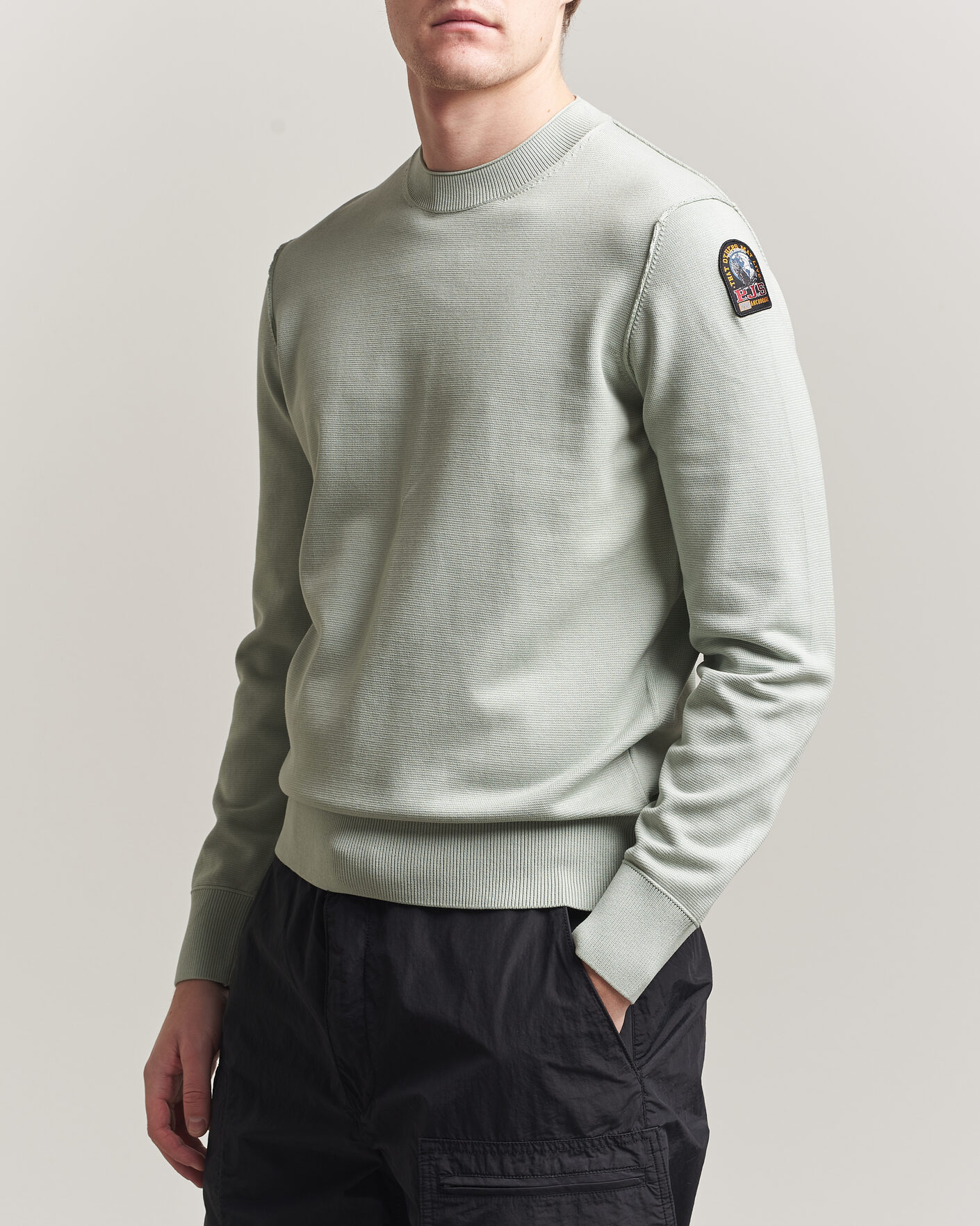 Herre | Gensere | Parajumpers | Basic Braw Knitted Sweater Fresh Grey