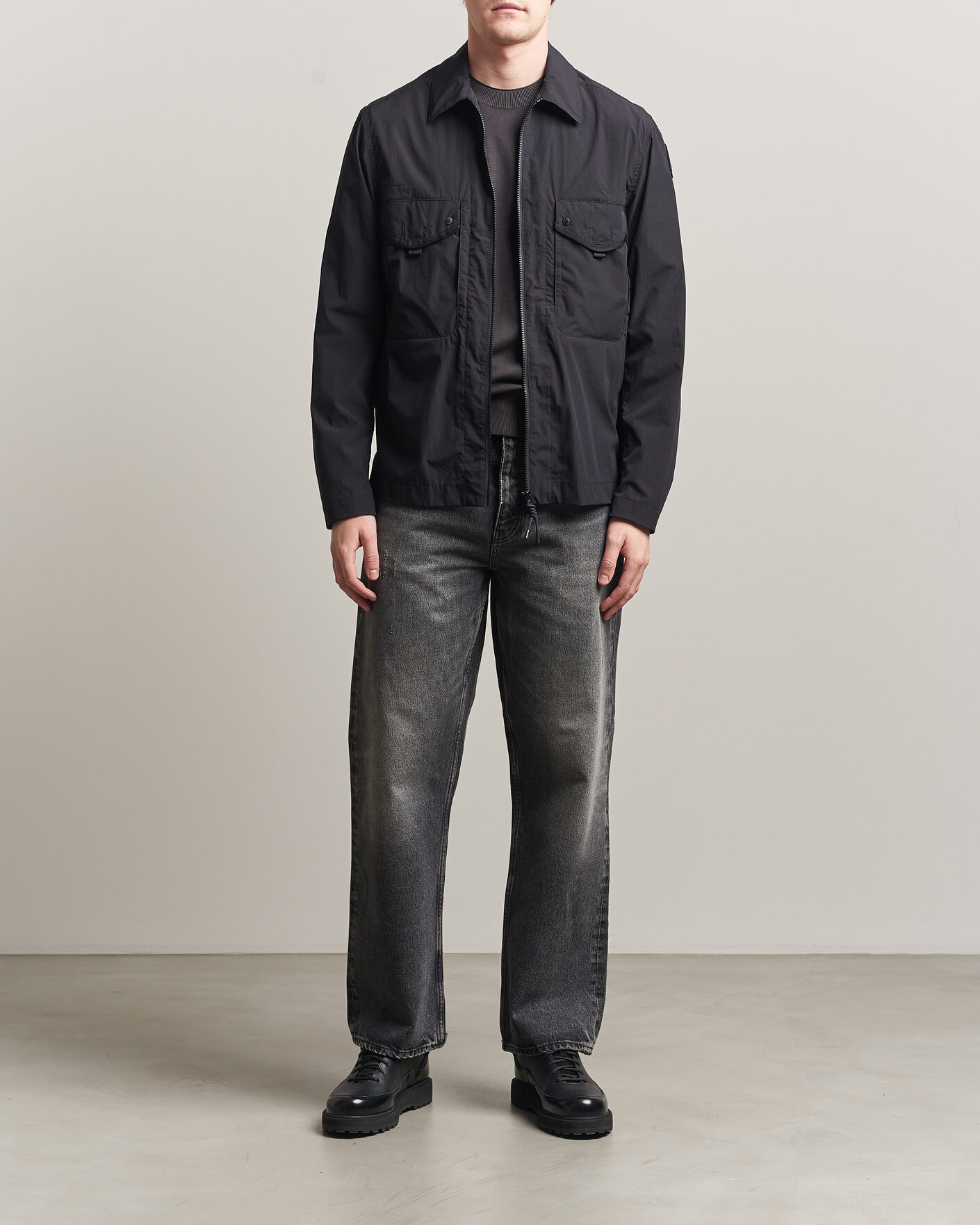 Herre | Jakker | Parajumpers | Elgin Travel Shirt Jacket Black