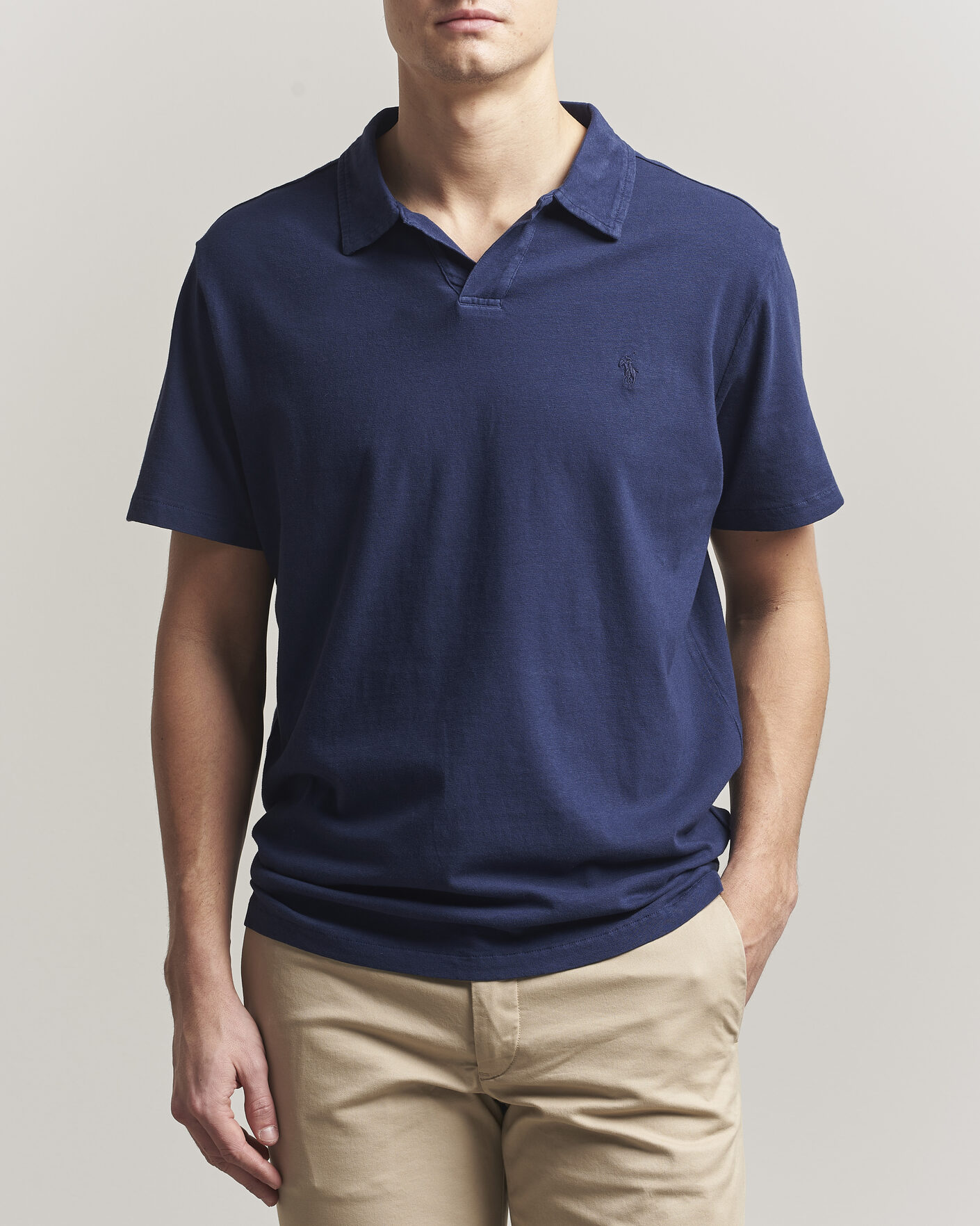 Herre | Pikéer | Polo Ralph Lauren | Knitted Polo Newport Navy