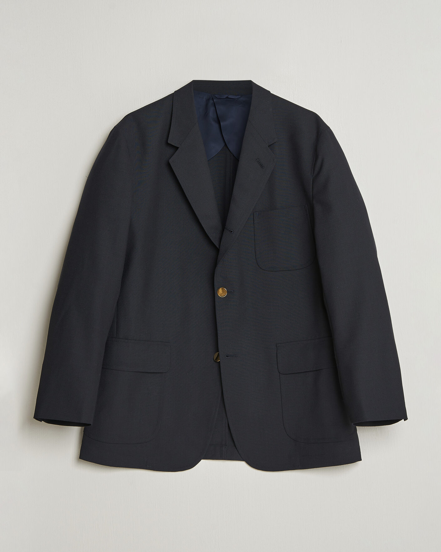 Herre | Dressjakker | Kamakura Shirts | Unstructured Ivy Blazer Navy
