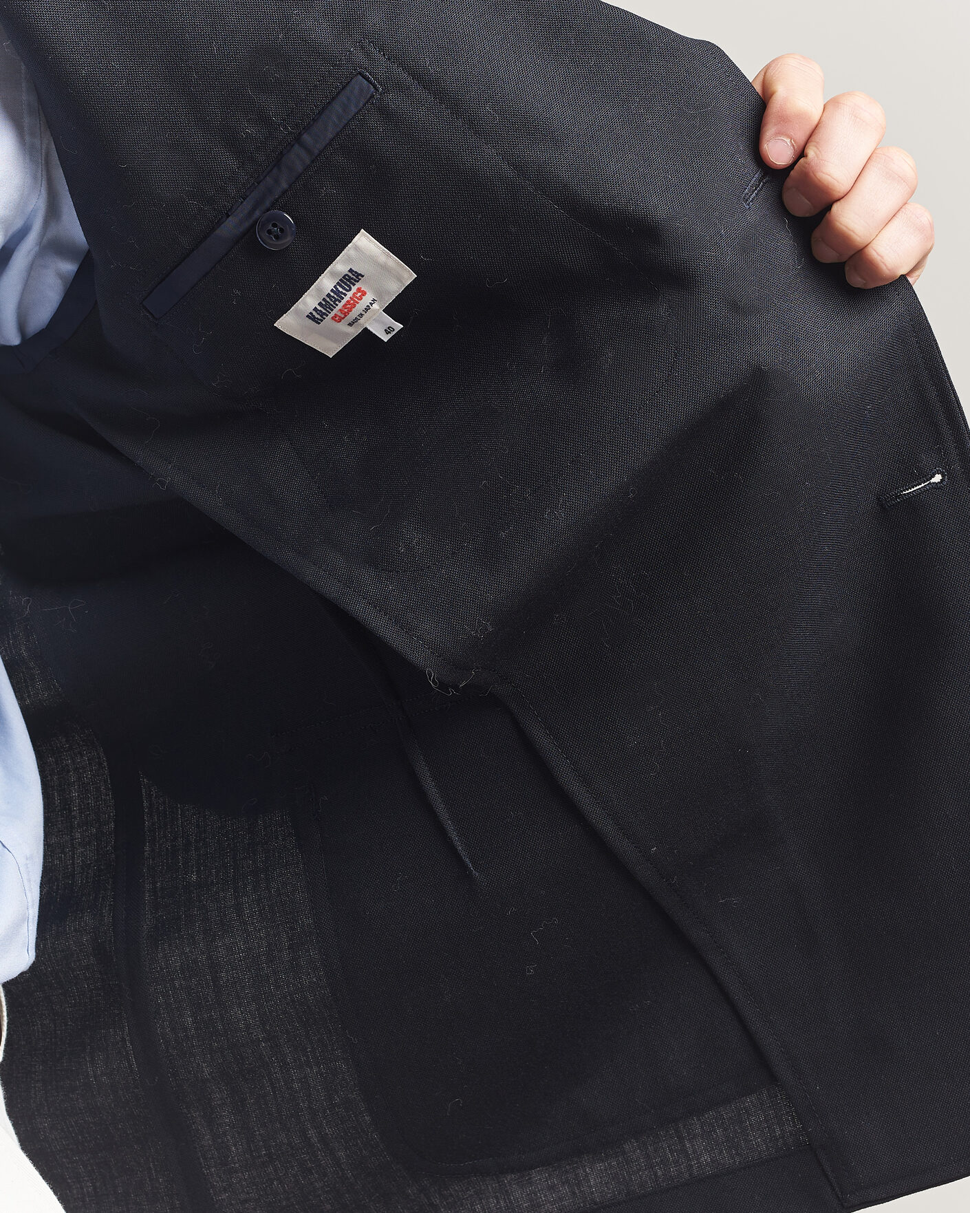 Herre | Dressjakker | Kamakura Shirts | Unstructured Ivy Blazer Navy