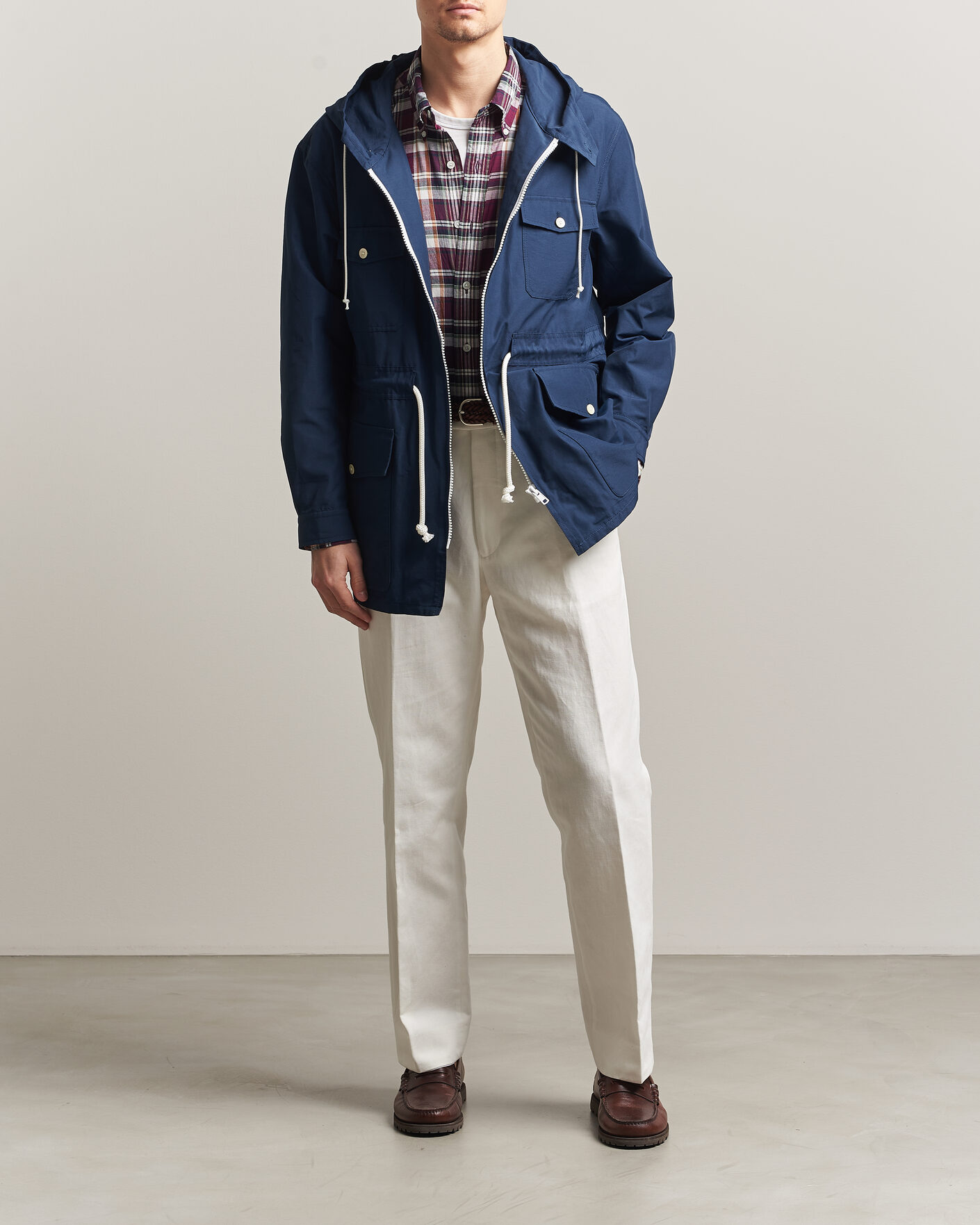 Herre | Jakker | Kamakura Shirts | Marine Parka Navy