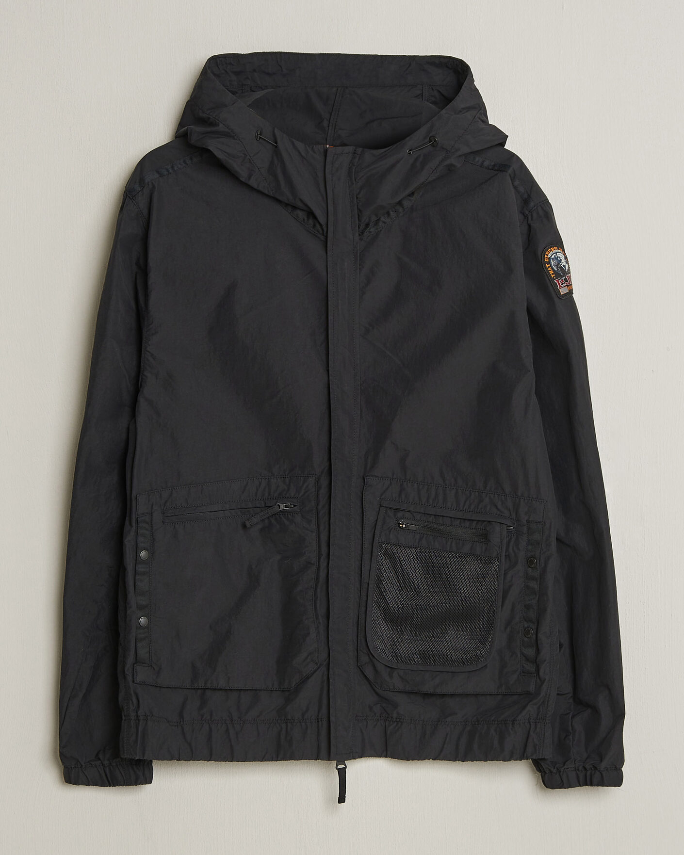 Herre | Jakker | Parajumpers | Rube Smash Peached Nylon Hooded Jacket Black
