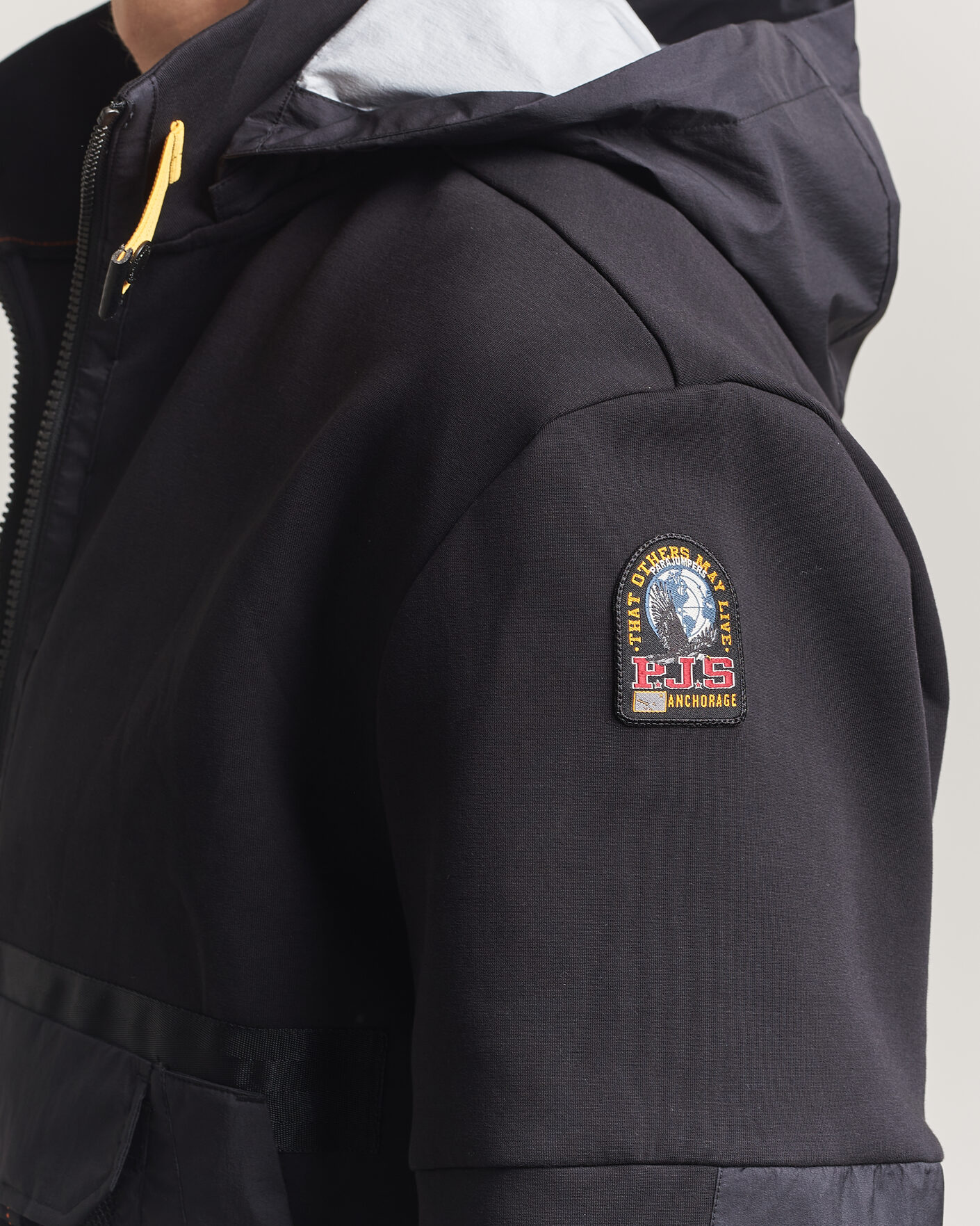 Herre | Jakker | Parajumpers | Kouga Evo Fleece Hooded Hybrid Jacket Black