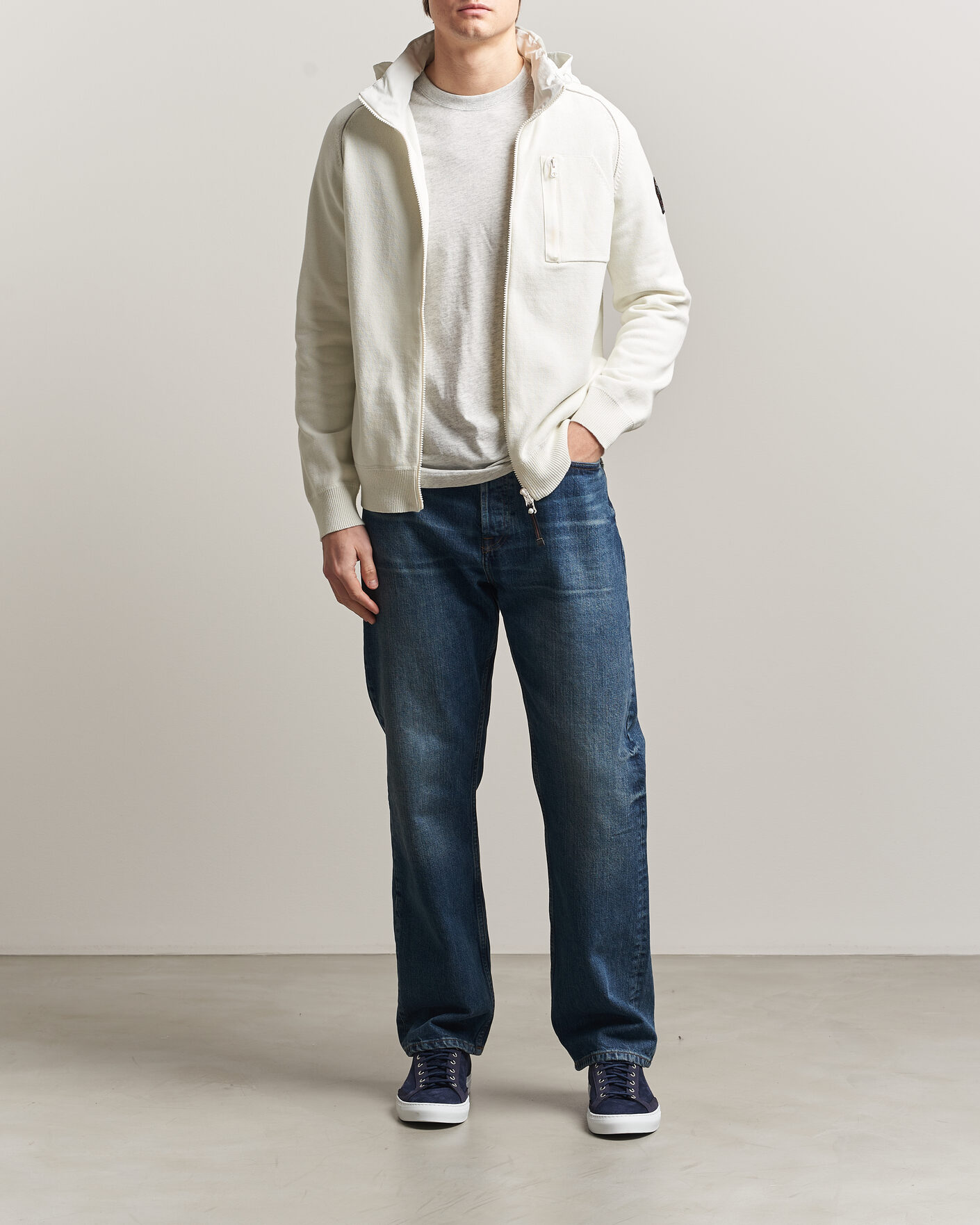 Herre | Jakker | Parajumpers | Bargany Rescue Knitted Hybrid Jacket Star White