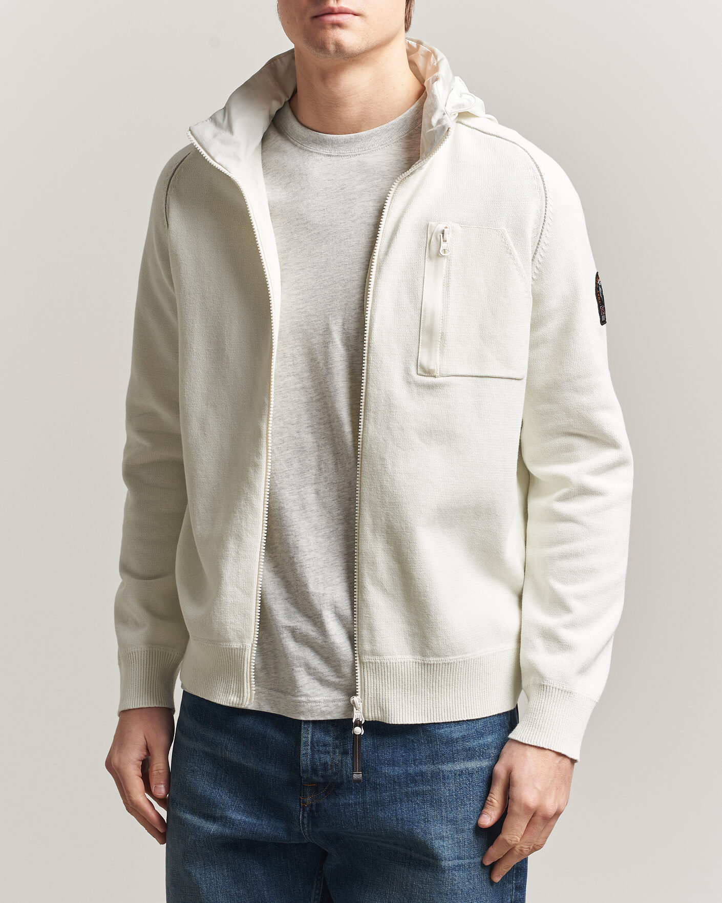 Herre | Jakker | Parajumpers | Bargany Rescue Knitted Hybrid Jacket Star White