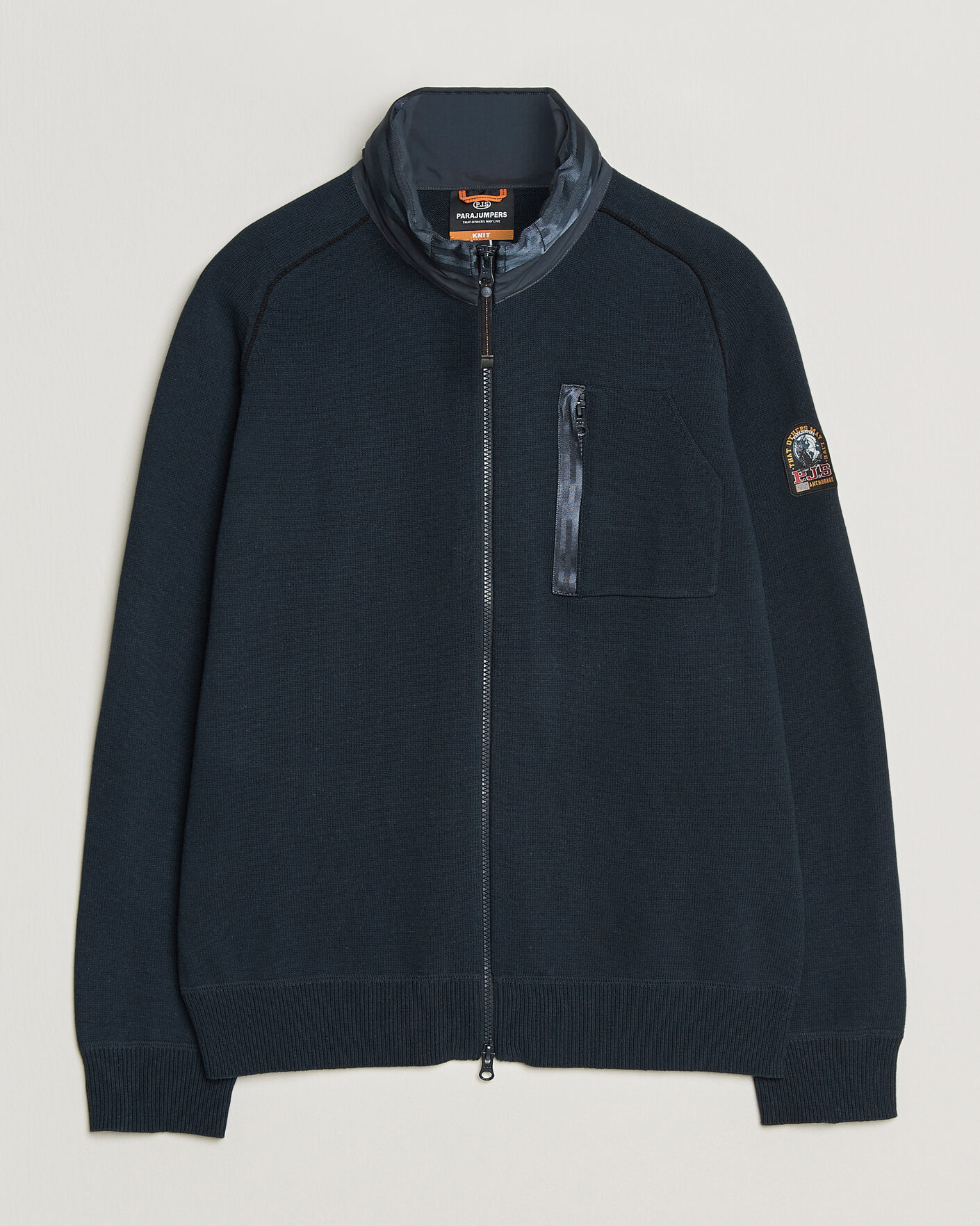 Herre | Jakker | Parajumpers | Bargany Rescue Knitted Hybrid Jacket Ink Blue