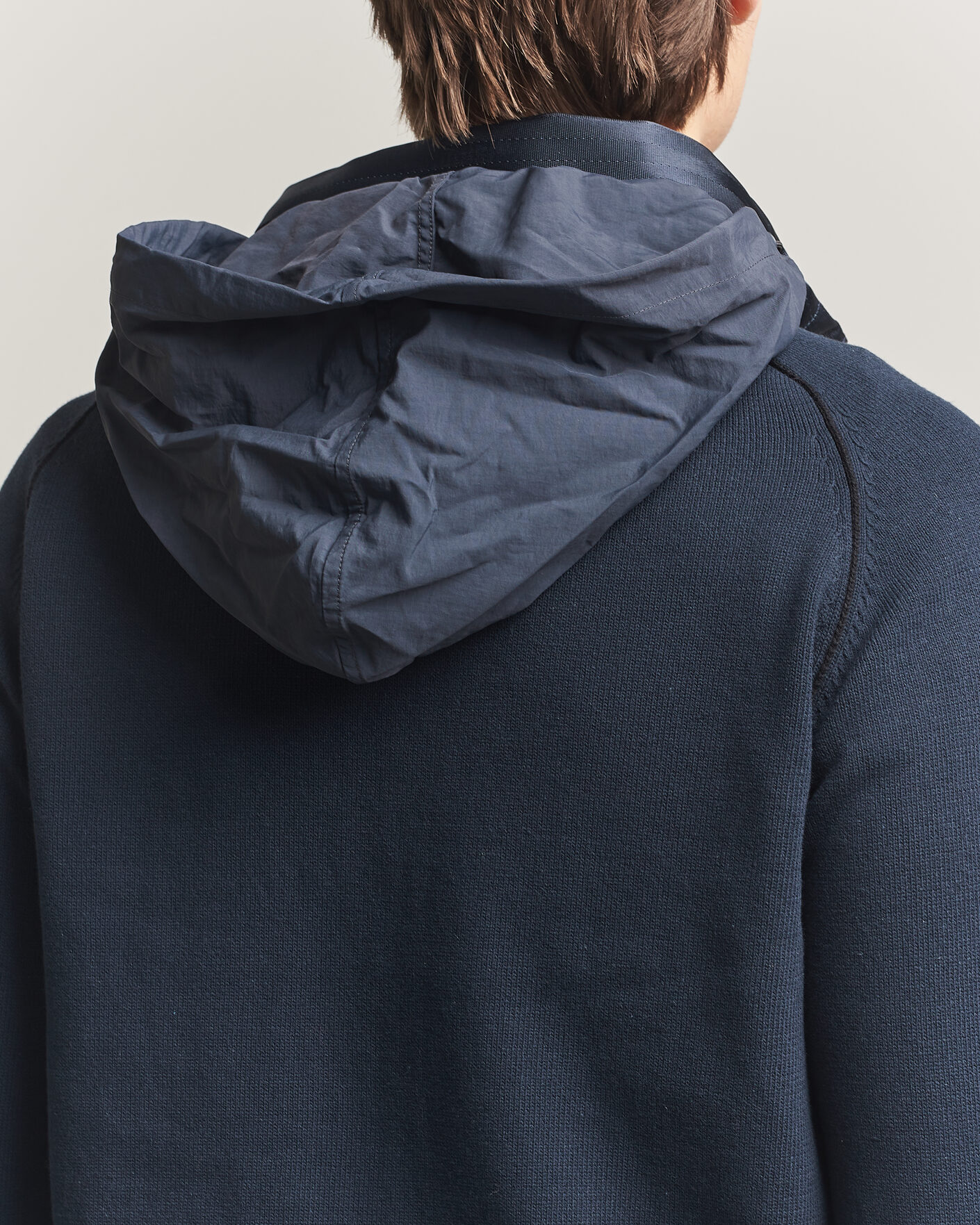 Herre | Jakker | Parajumpers | Bargany Rescue Knitted Hybrid Jacket Ink Blue