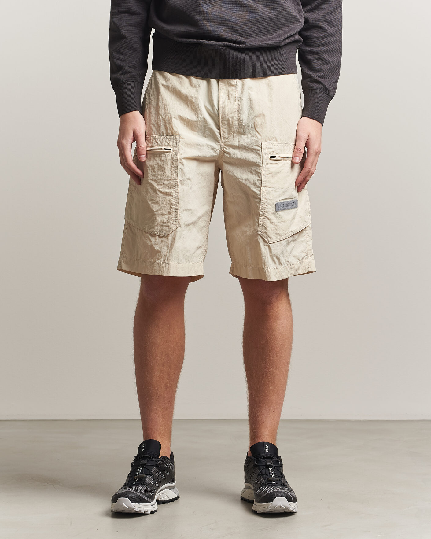 Herre | Shorts | Parajumpers | Lex Smash Peached Nylon Shorts Bone