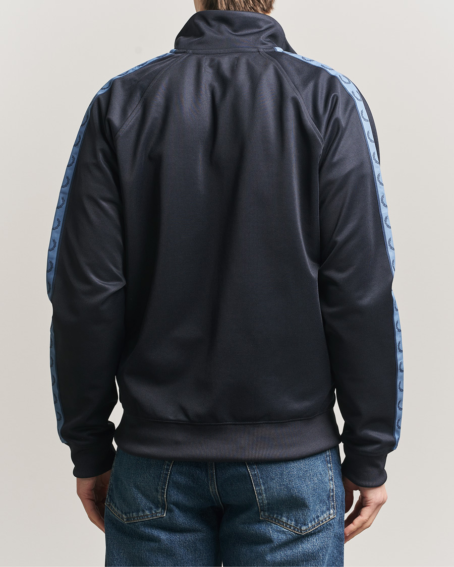 Herre | Gensere | Fred Perry | Taped Track Jacket Navy