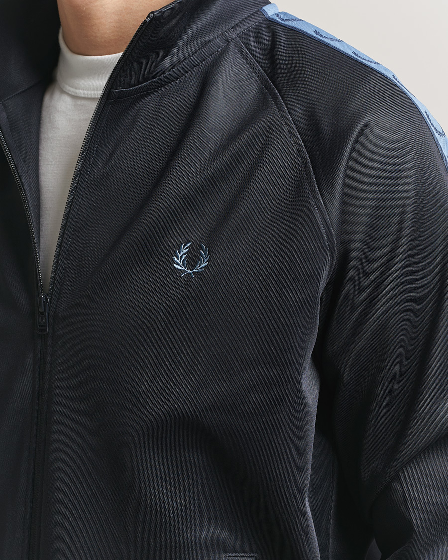 Herre | Gensere | Fred Perry | Taped Track Jacket Navy