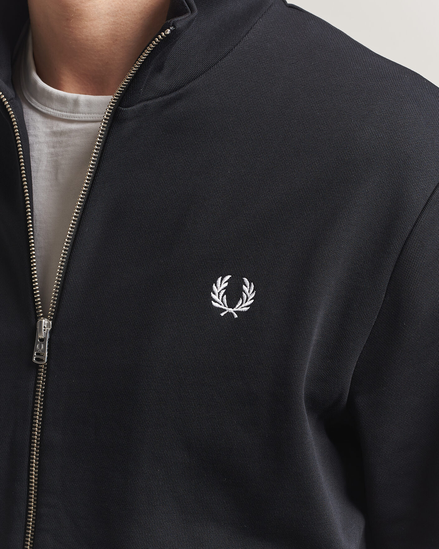 Herre | Gensere | Fred Perry | Full Zip Sweatshirt Black