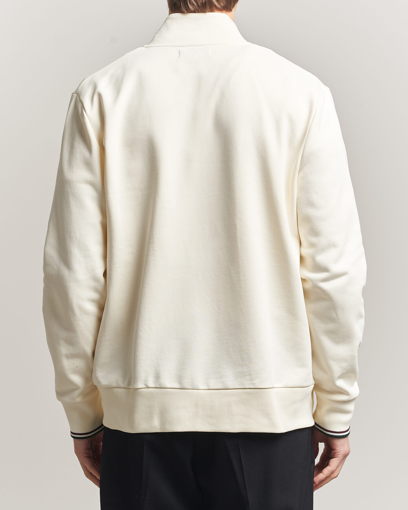 Herre | Gensere | Fred Perry | Full Zip Sweatshirt Ecru