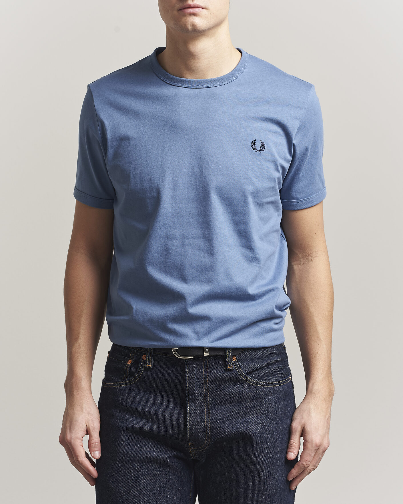Herre | T-Shirts | Fred Perry | Ringer T-Shirt Ace Blue