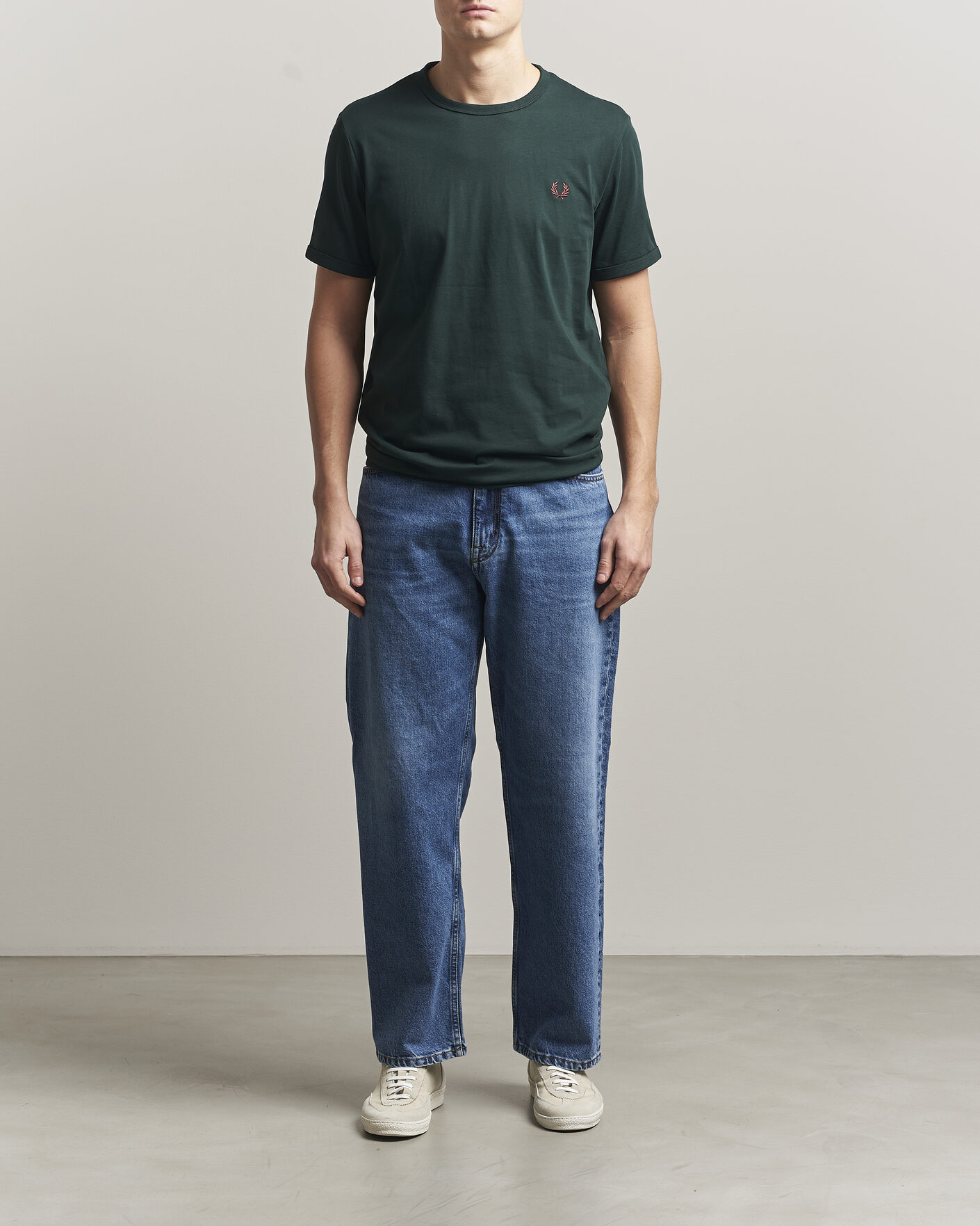 Herre | T-Shirts | Fred Perry | Ringer T-Shirt Grassroots Green
