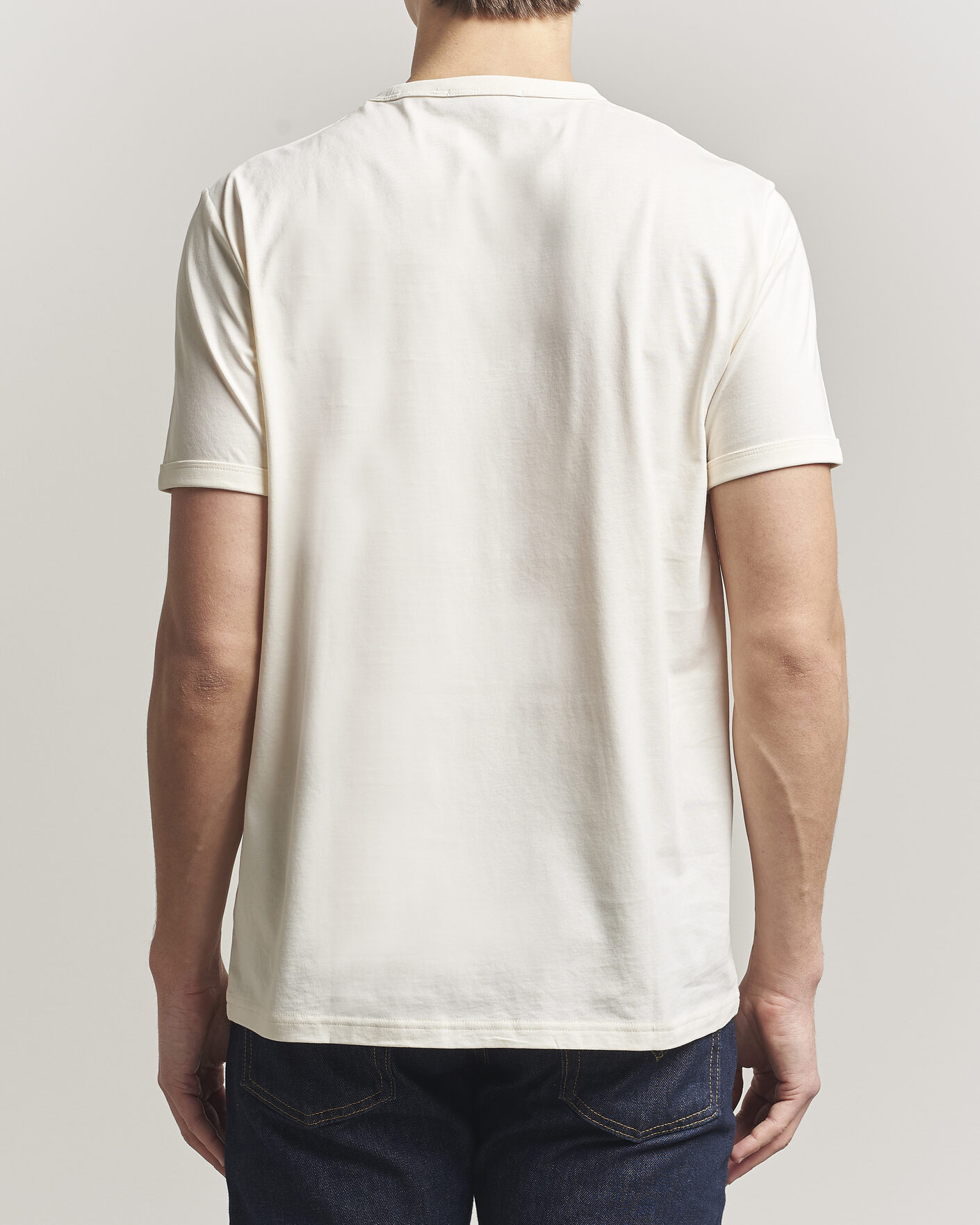 Herre | T-Shirts | Fred Perry | Ringer T-Shirt Ecru
